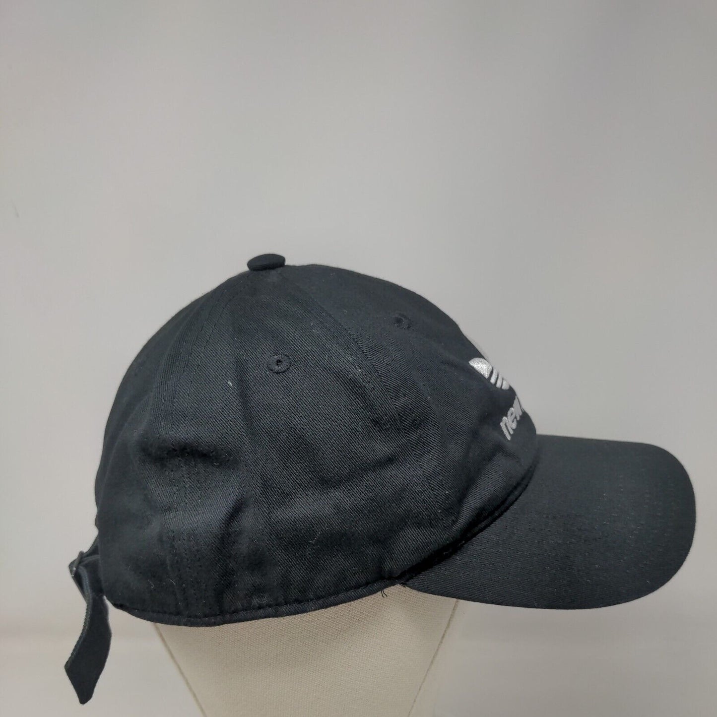Adidas Trefoil New York Slideback Hat Black OSFM Embroidered 6 Panel