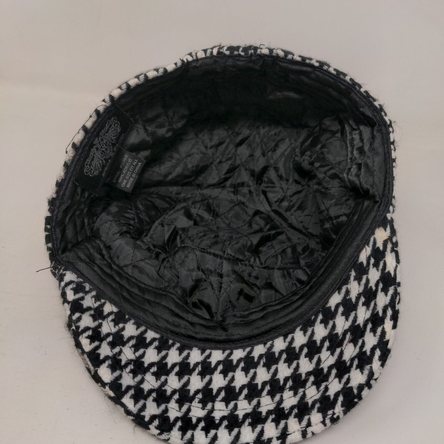 Angela & William Cadet Army Cap Multicolor OSFA Houndstooth Lightweight Blank