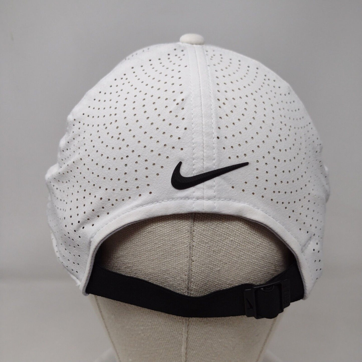 Nike Slideback Hat White OSFM Adjustable Swoosh Logo Breathable Heritage86