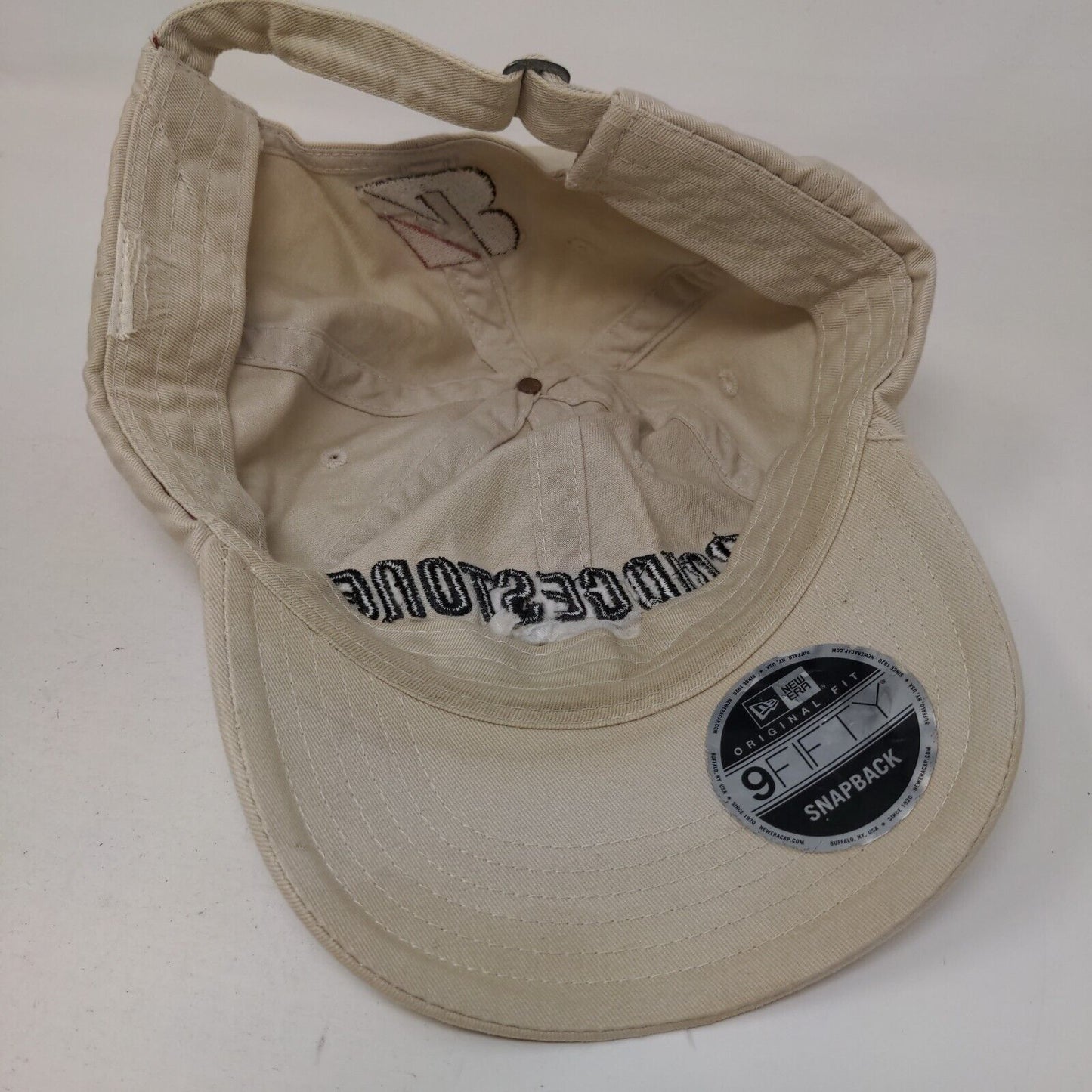 Bridgestone Golf Slideback Hat Tan One Size Adjustable Embroidered New Era