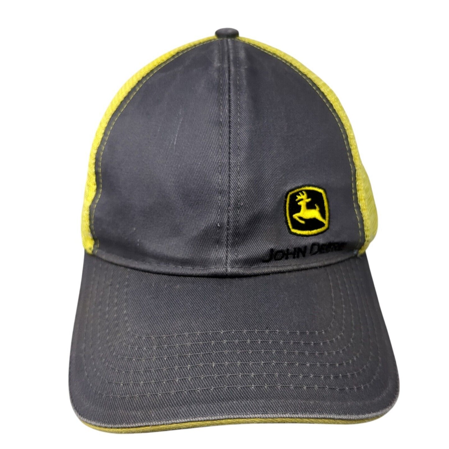John Deere Snapback Trucker Hat Multicolor OS Adjustable Embroidered Mesh Back