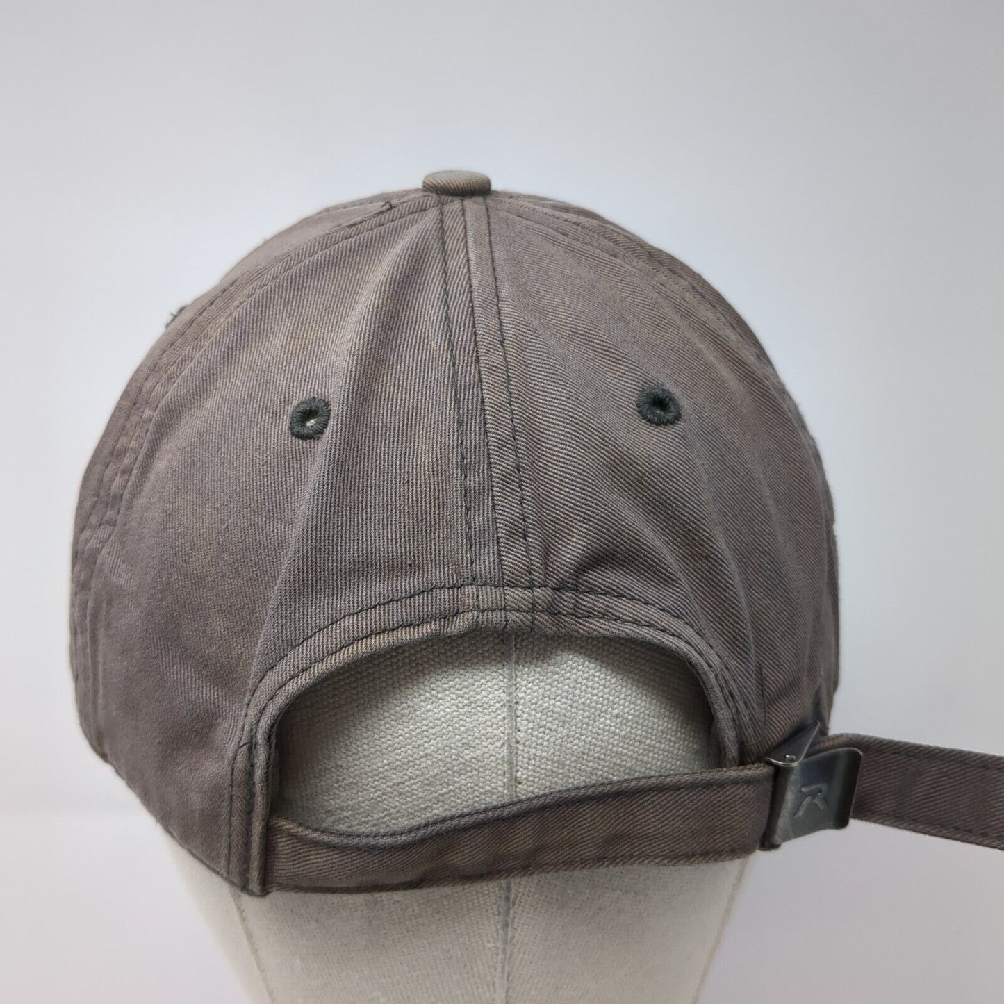 Richardson Slideback Hat Gray One Size Adjustable Embroidered Fish