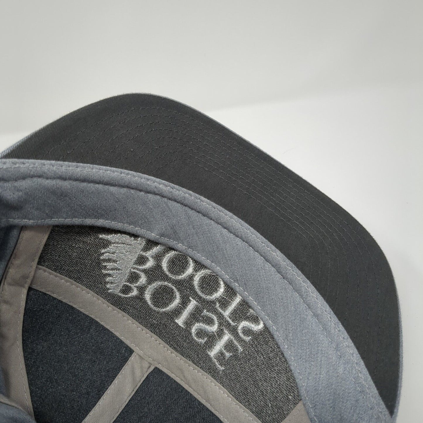 Boise Roots Real Estate Slideback Hat Gray One Size Leather Strap
