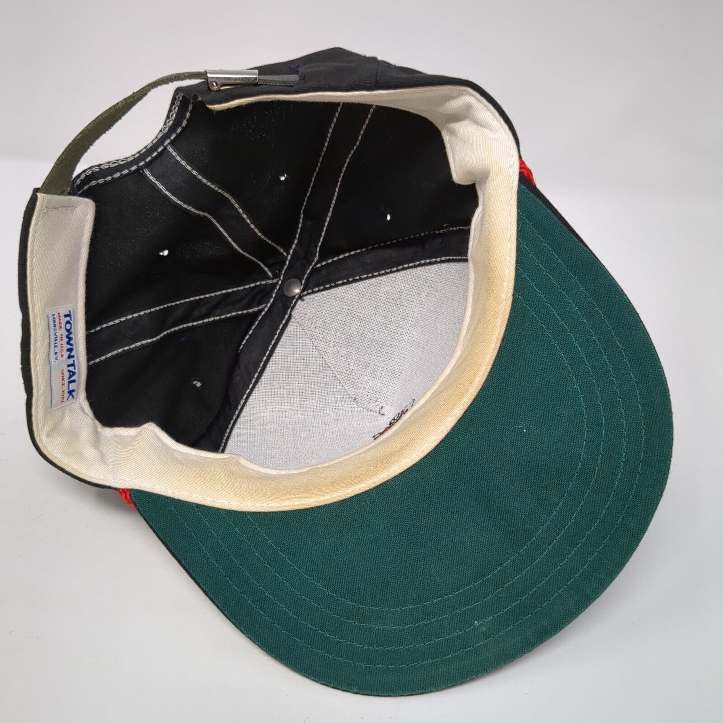 Blue Lakes Slideback Hat Black One Size Adjustable Embroidered Rope Town Talk