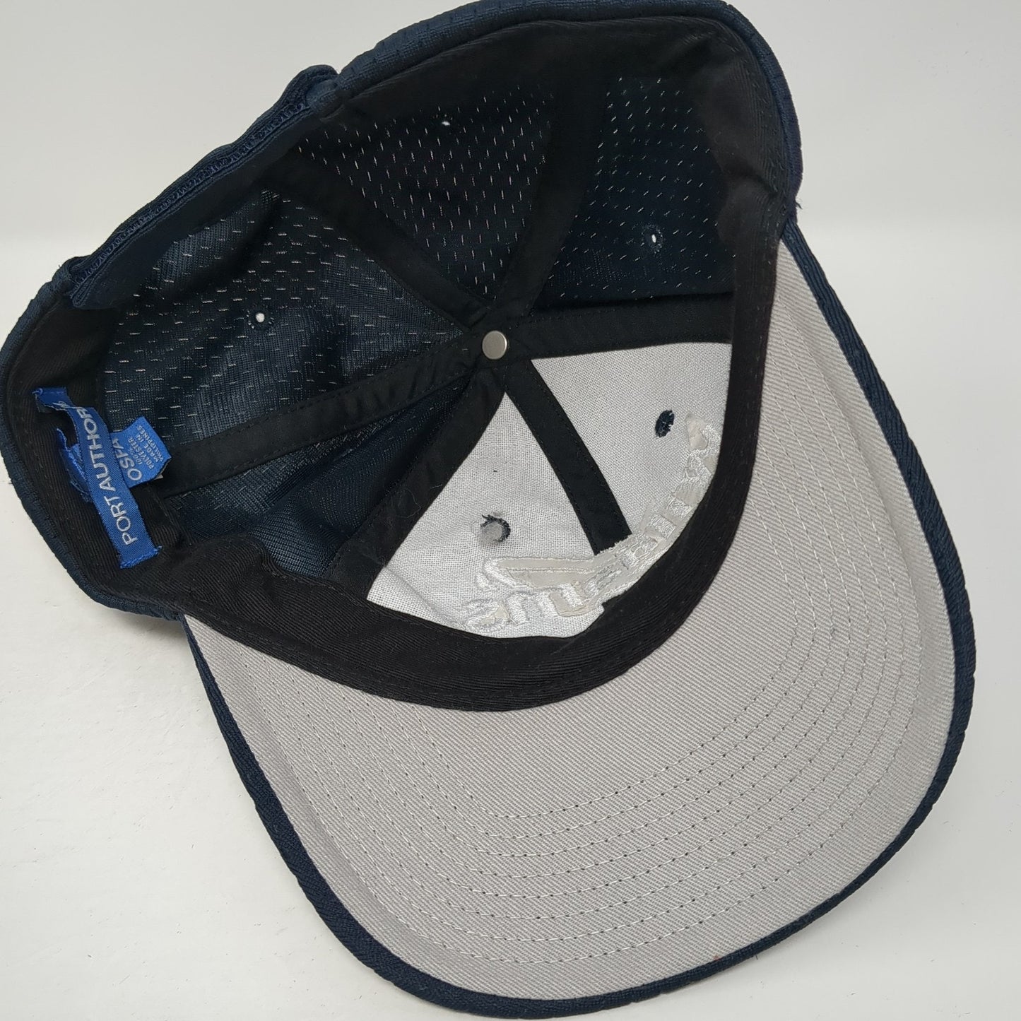 Williams Strapback Baseball Cap Blue OS Adjustable Embroidered Port Authority