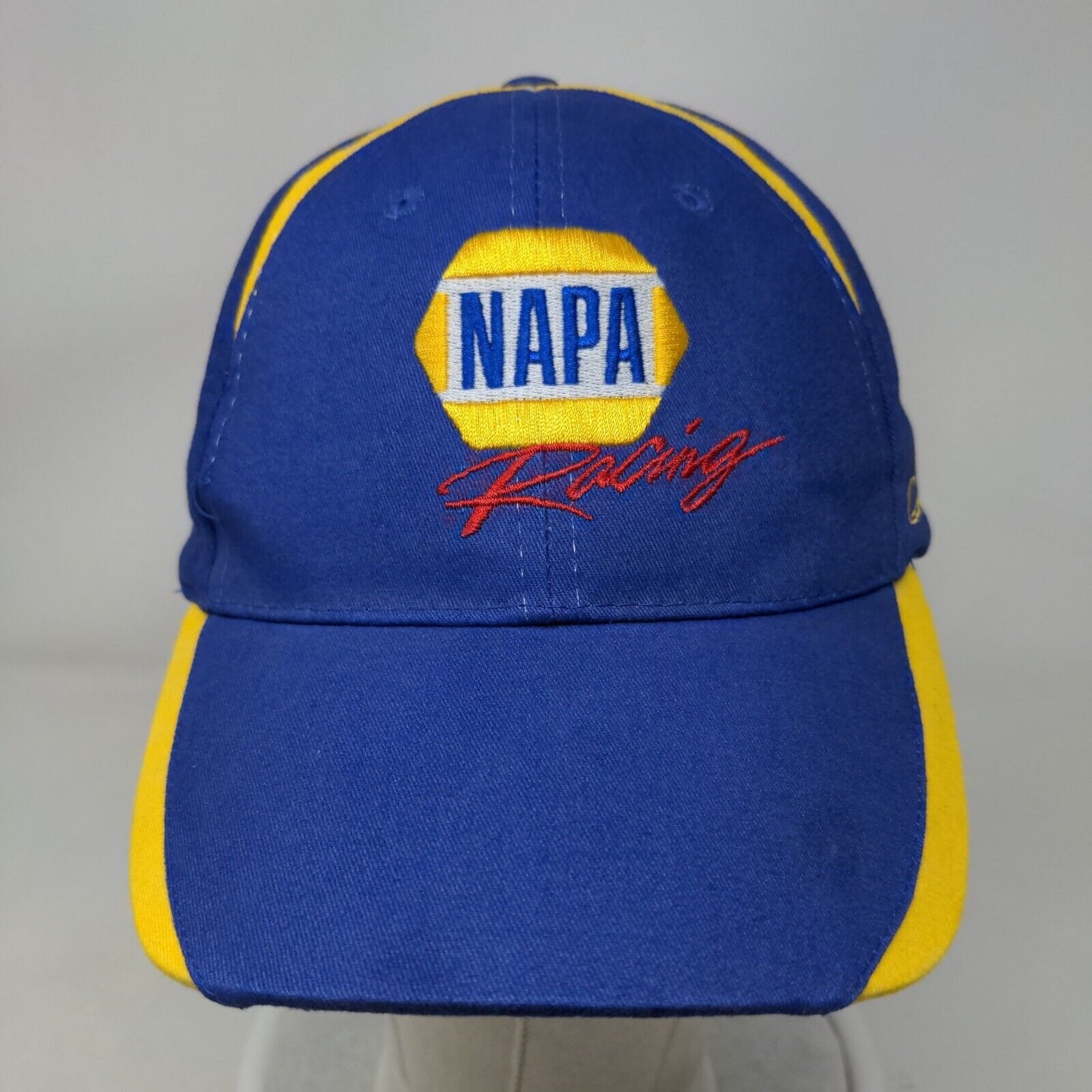 NAPA Racing Strapback Hat Blue Yellow Ron Capps #28 Chase Elliot OSFM