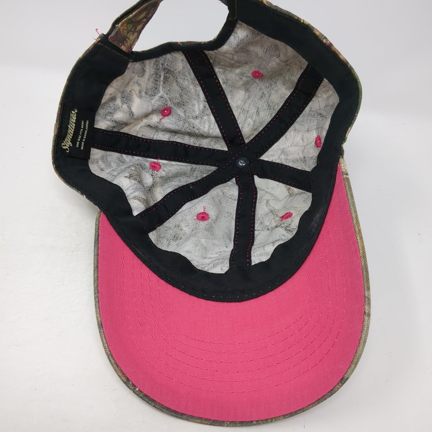 Signatures Strapback Hat Multi One Size Adjustable Camo Hunting Blank