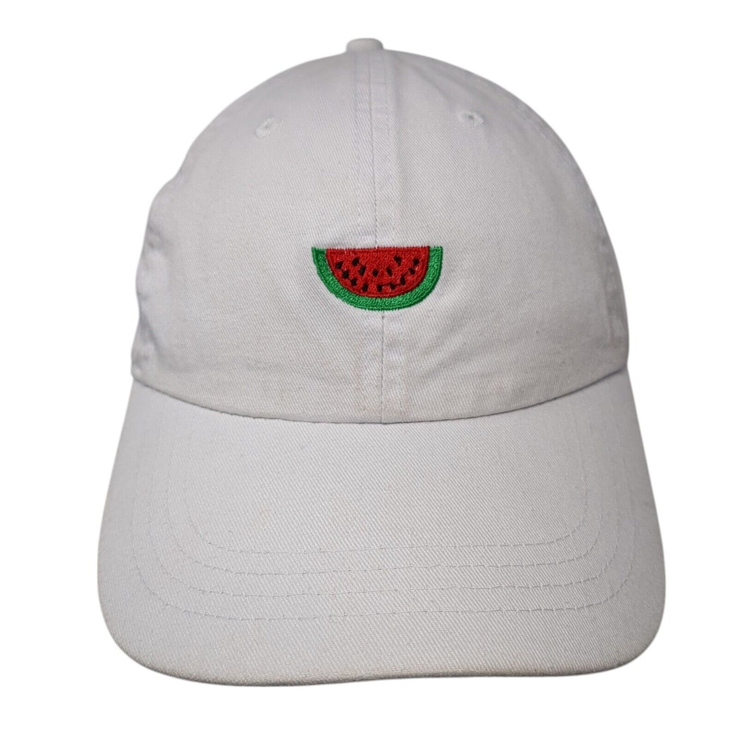 Watermelon Slideback Hat White One Size Adjustable Embroidered Rapid Dominance