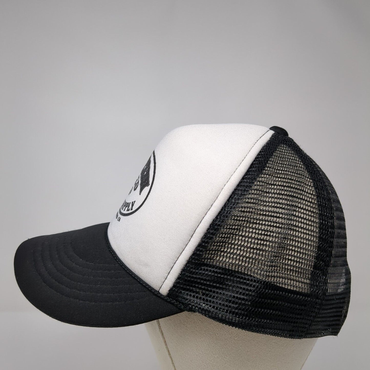 Mountain Feed And Farm Supply Rope Trucker Hat Black One Size Mesh Back