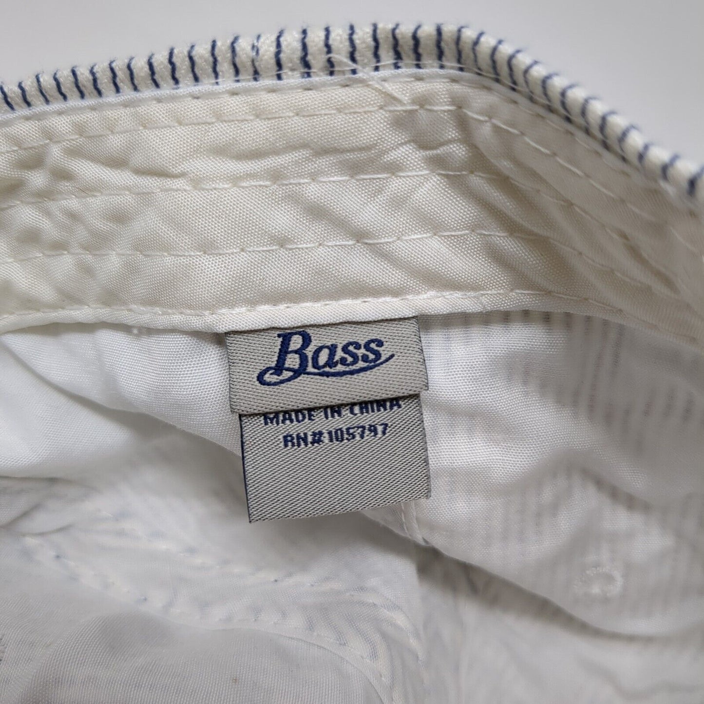 Bass Slideback Hat Multicolor One Size Adjustable Pinstripe 6 Panel