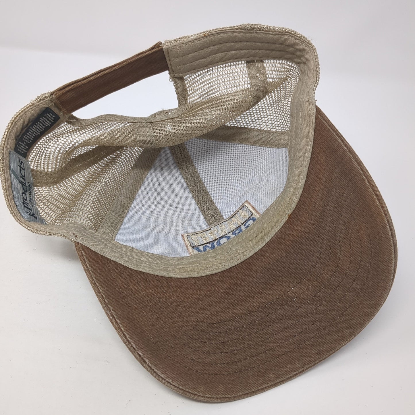America's Farmers Grow Rural Education Trucker Hat Brown One Size Mesh Back