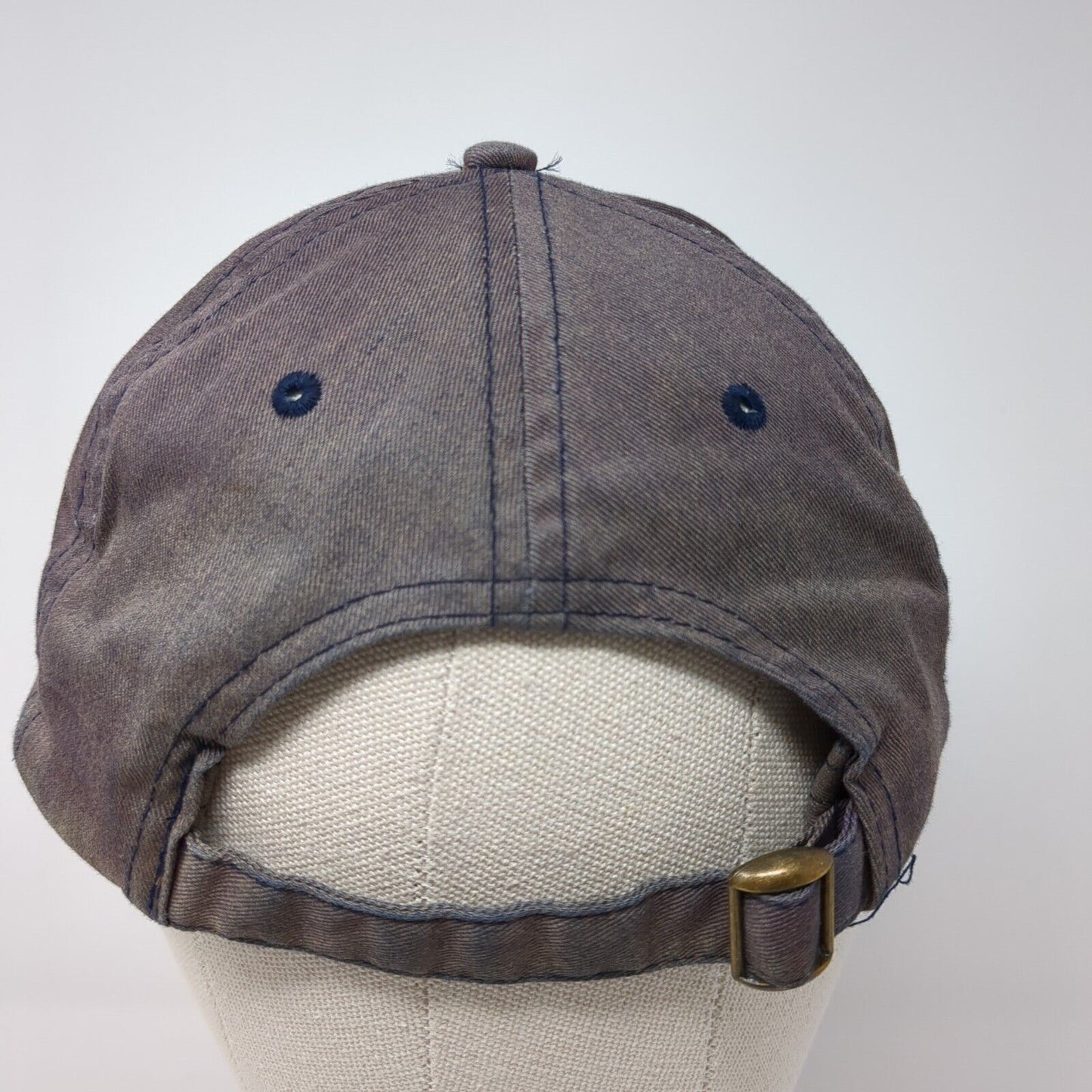 Grandpa's Lucky Cap Slideback Hat Gray One Size Embroidered Signatures