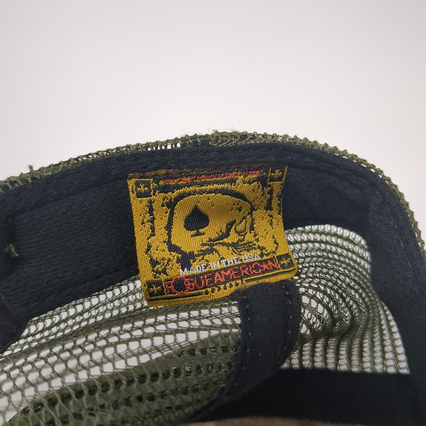 USA Flag Trucker Hat Multicolor One Size Adjustable Mesh Back Rouge American