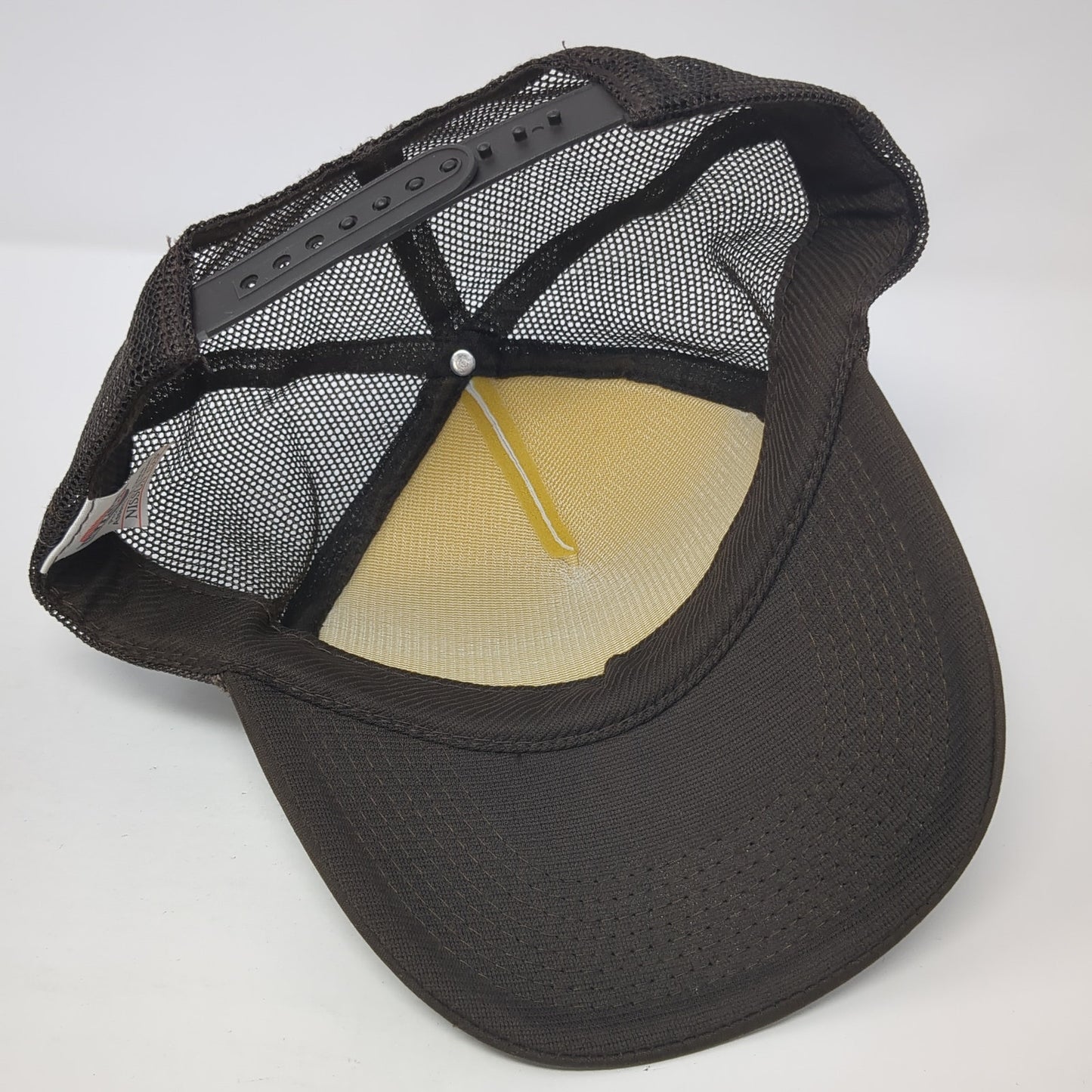 Just A Small Town Girl Trucker Hat Brown One Size Adjustable Mesh Back Nissun