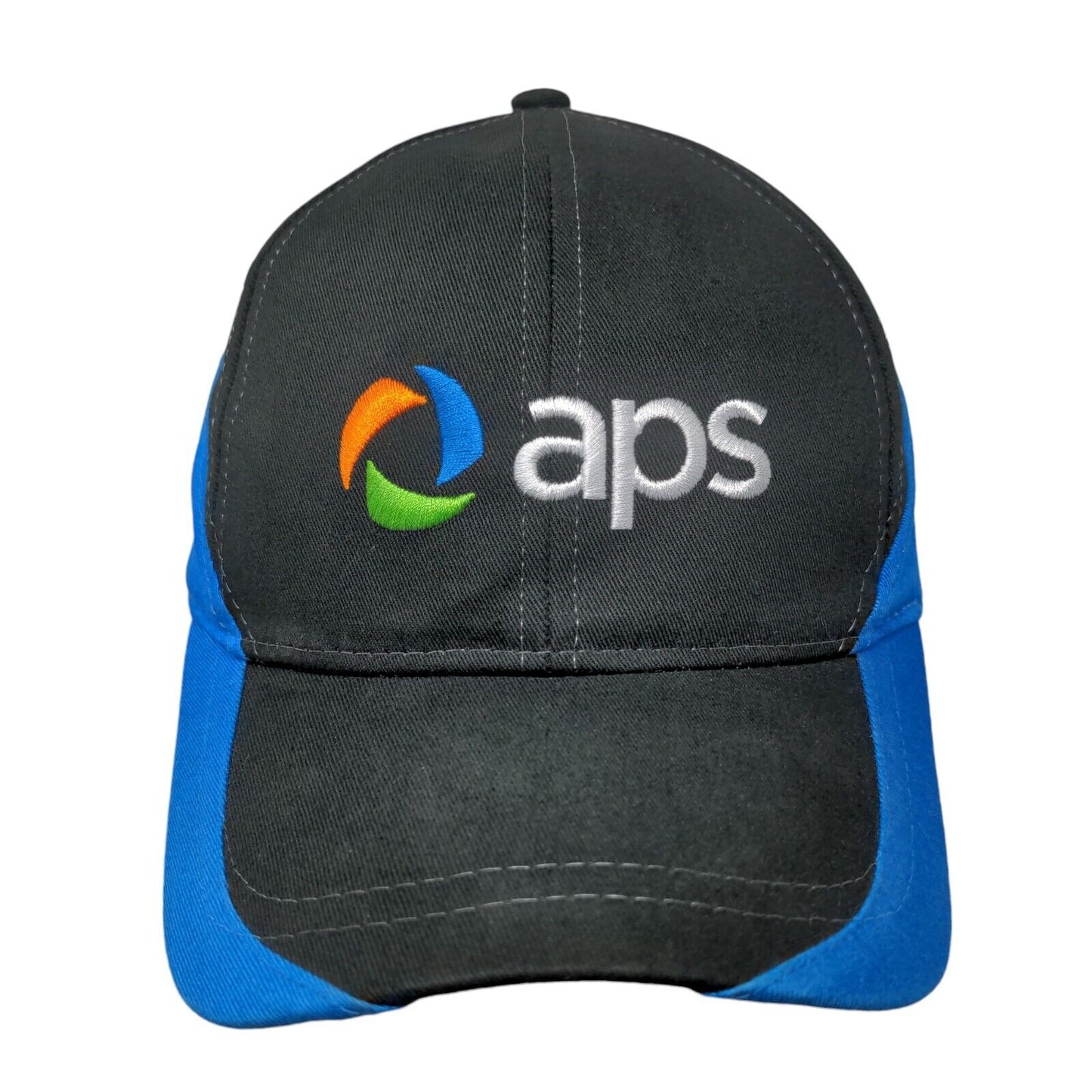 APS Slideback Hat Multicolor OSFA Adjustable Embroidered 6 Panel Cotton