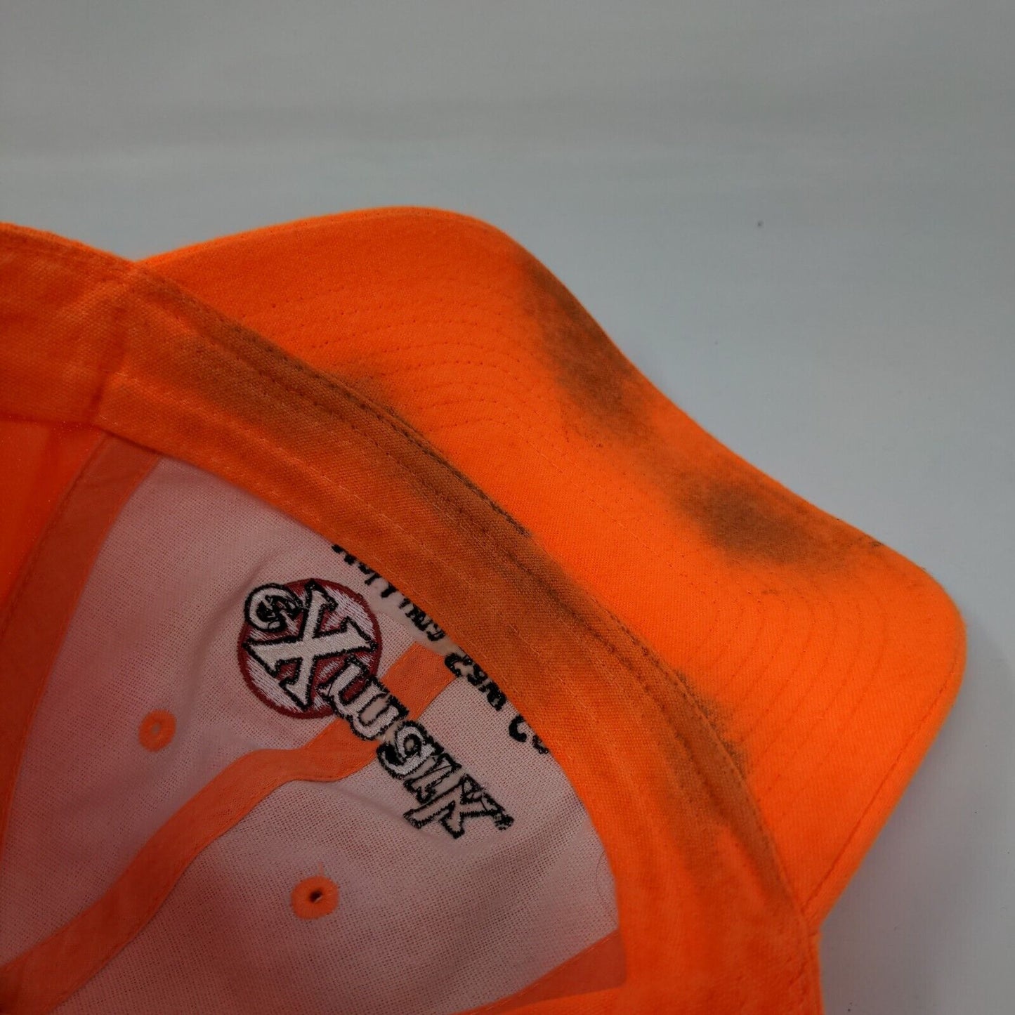 Exmark Strapback Hat Orange One Size Adjustable Embroidered 6 Panel