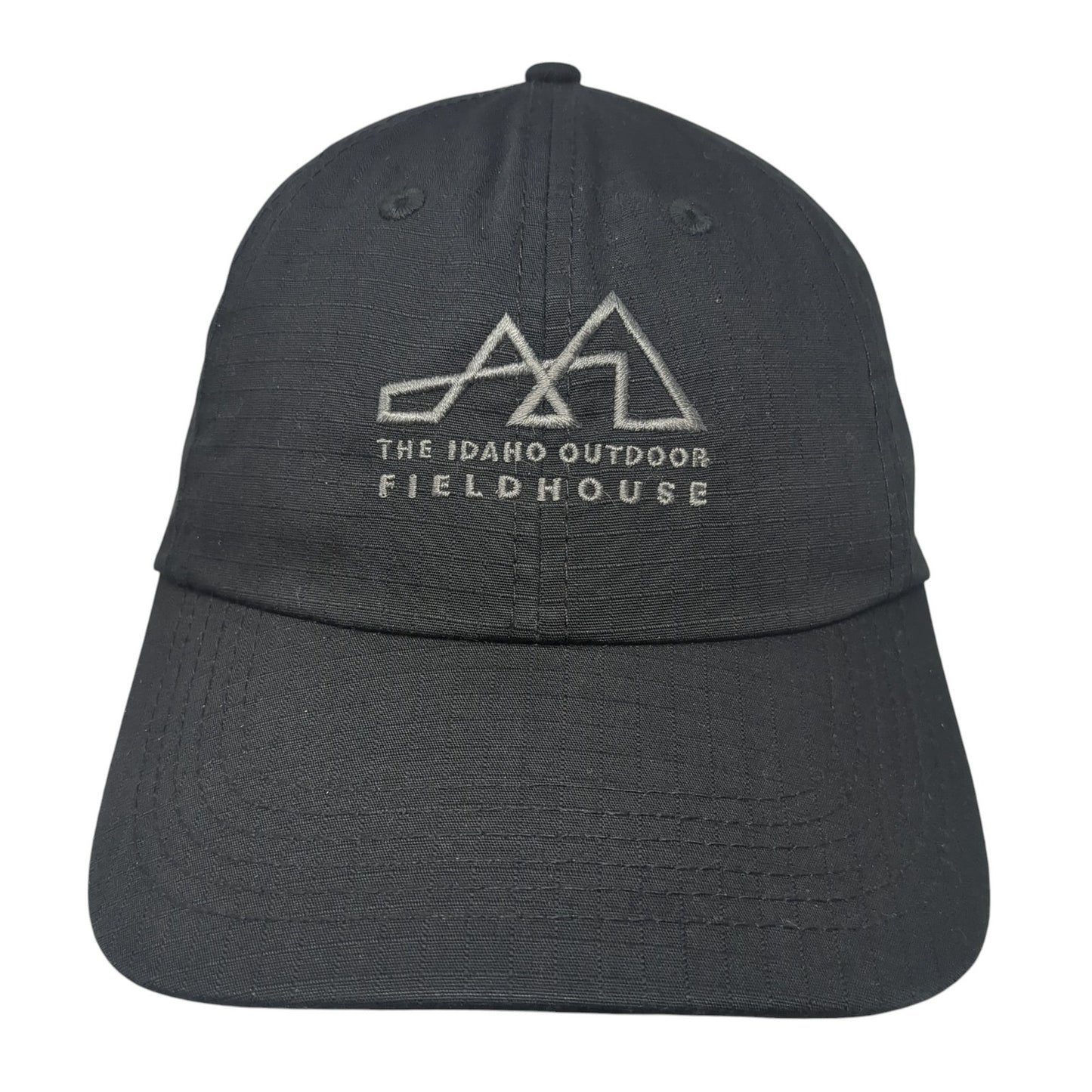 The Idaho Outdoor Fieldhouse Strapback Hat Black One Size Embroidered