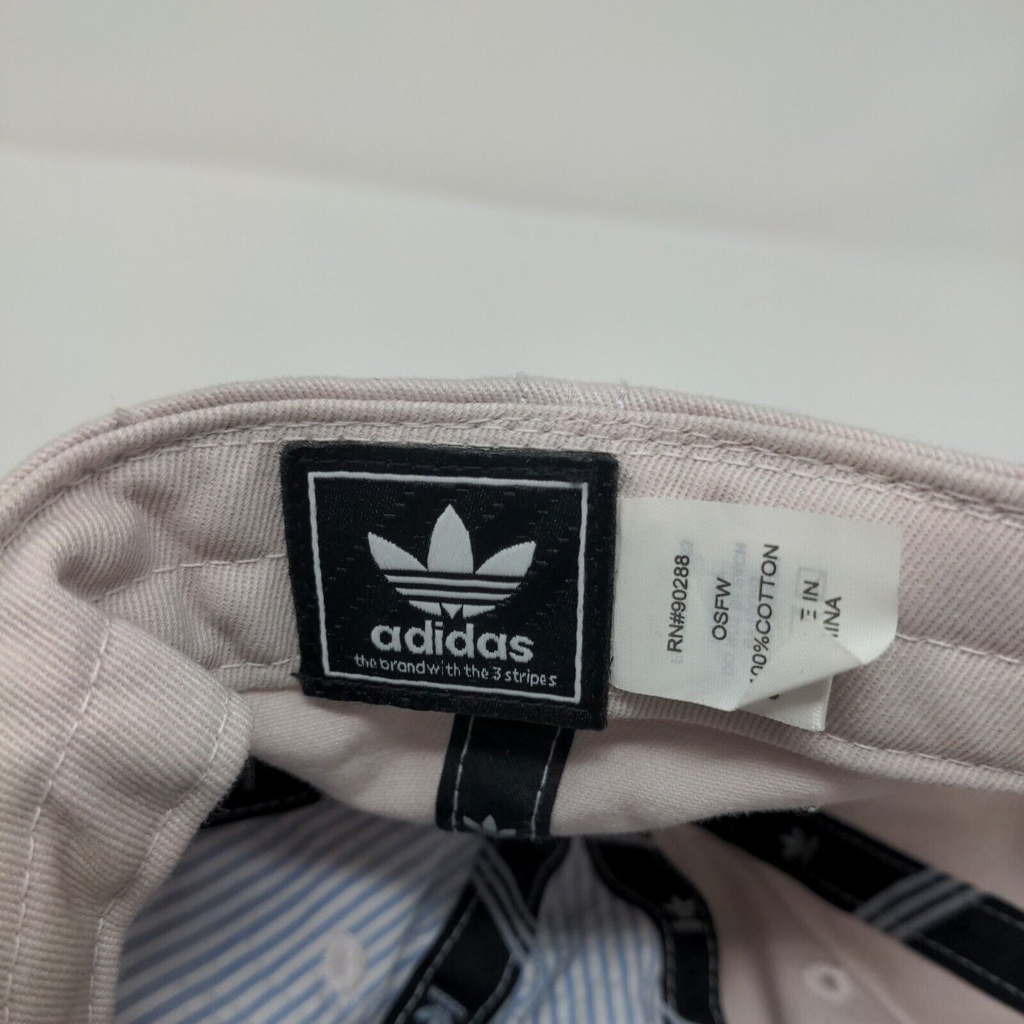 Adidas Trefoil Women's Slideback Hat Cream OSFW Adjustable 6 Panel