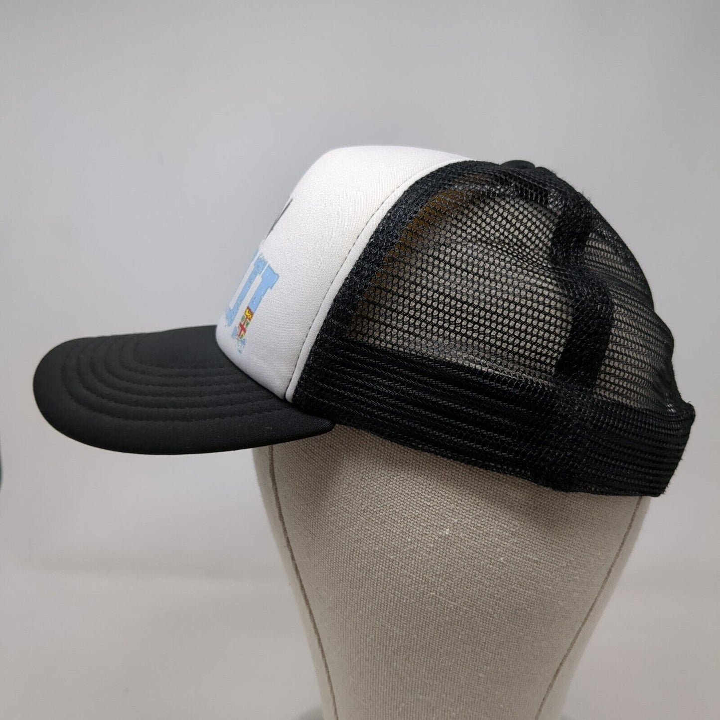 8th Man Fiji Snapback Mesh Back Trucker Hat Black OSFA Colorblock
