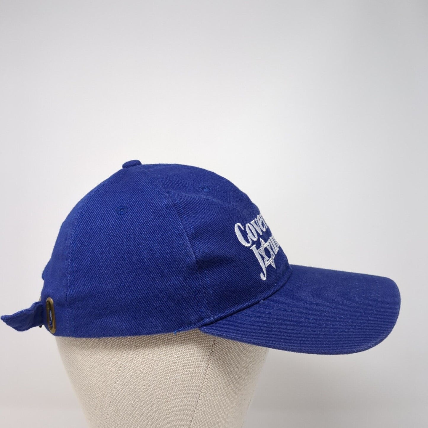 Covenant Journey Slideback Baseball Cap Blue One Size Adjustable Embroidered