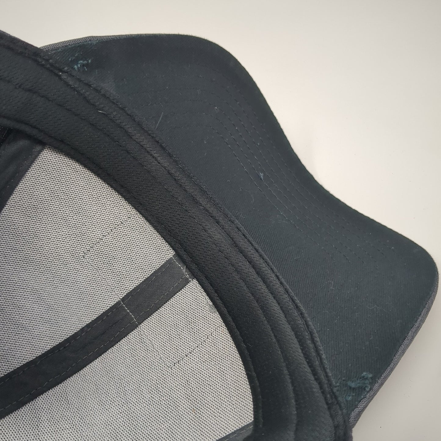 Happy Place Patch Strapback Hat Gray One Size Adjustable Mercantile 12