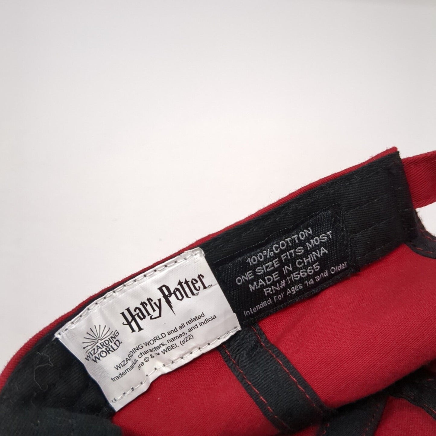 Gryffindor Alumni Slideback Hat Red One Size Adjustable Embroidered Harry Potter