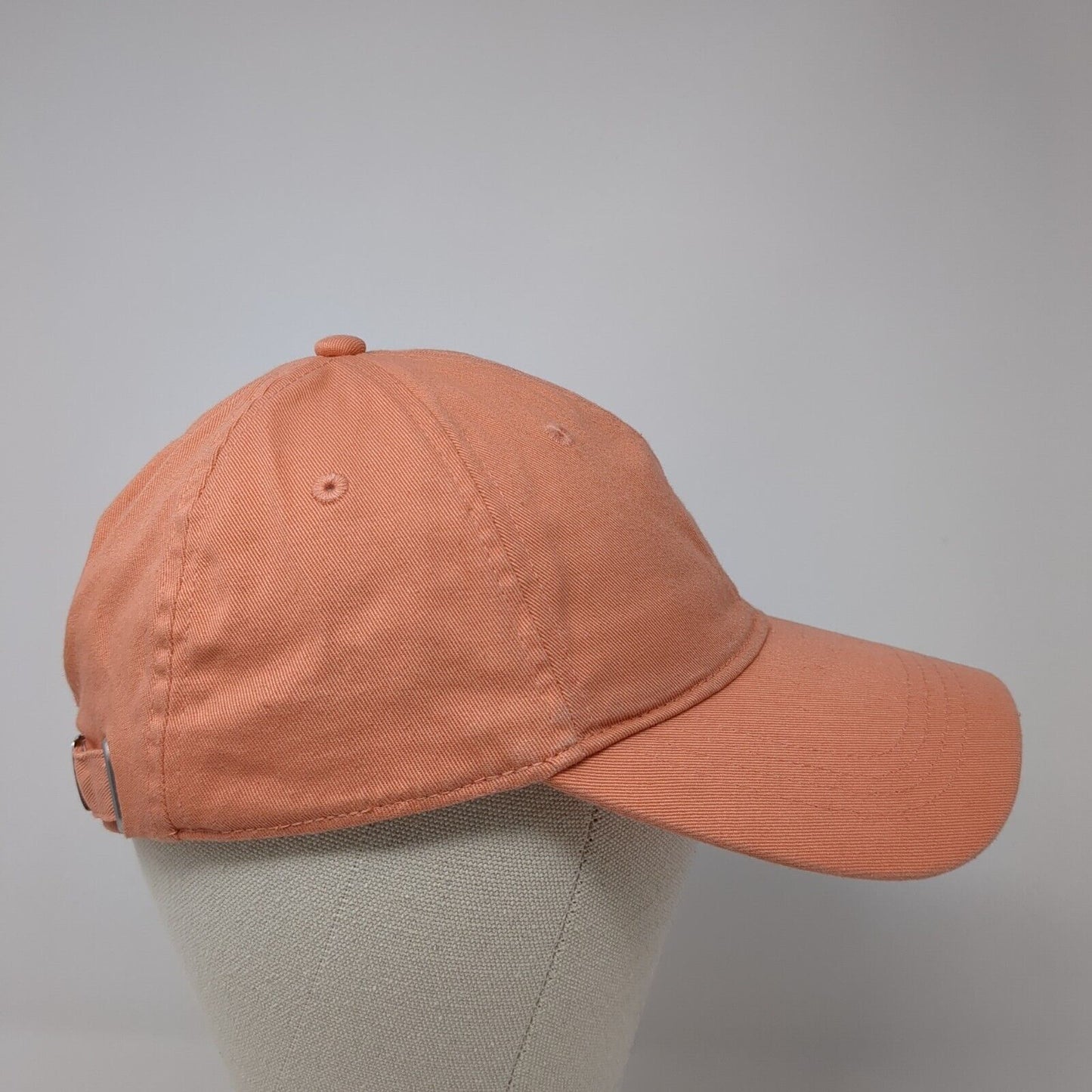Old Navy Slideback Hat Orange One Size Adjustable Solid 6 Panel Blank