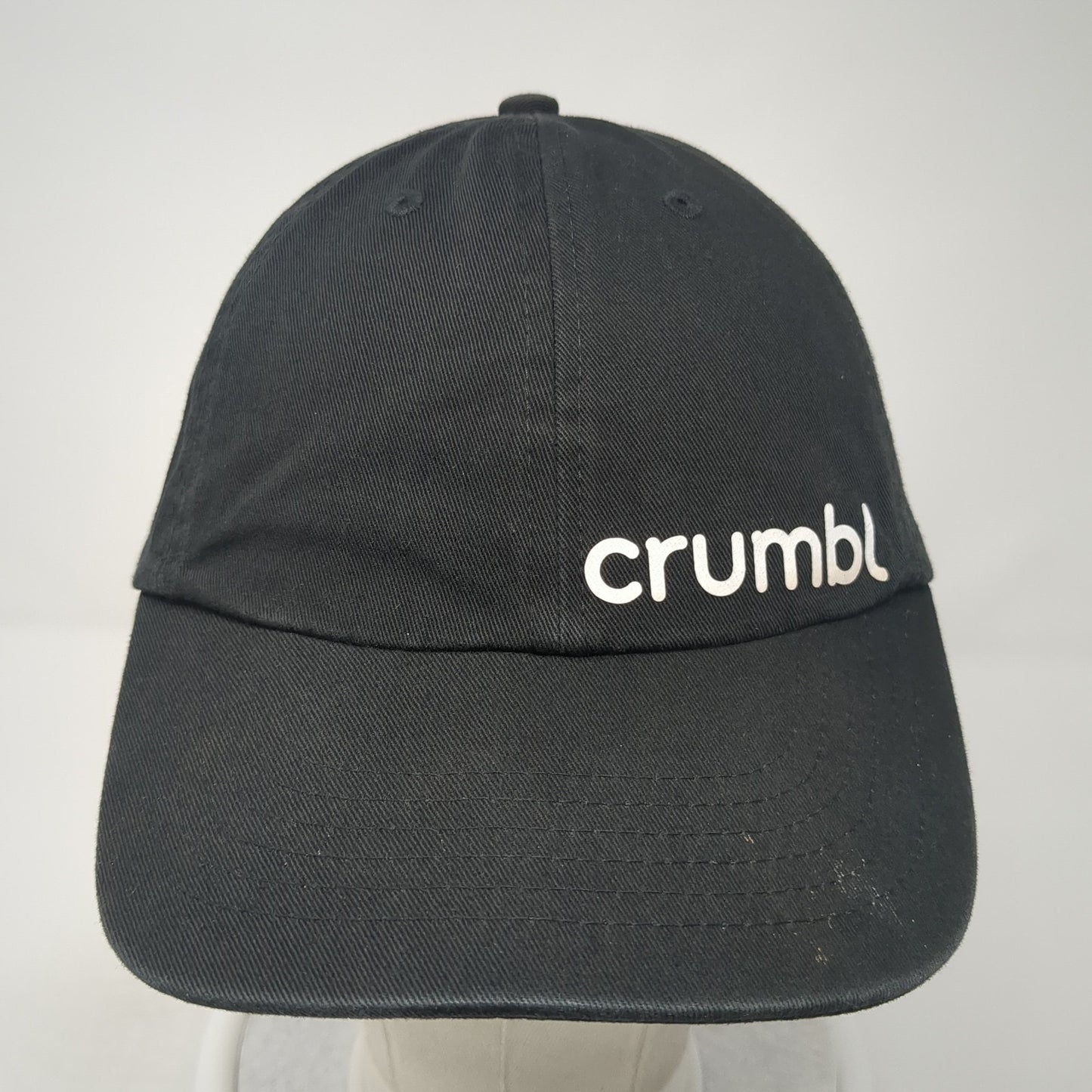 Crumbl Slideback Hat Black One Size Adjustable Solid 6 Panel Outdoor
