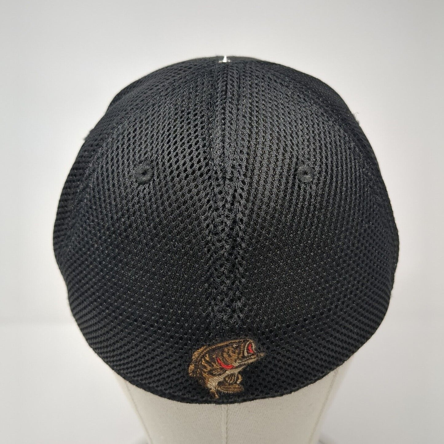 Bass Pro Shops Fitted Trucker Hat Black One Size Proflex Mesh Back Outdoor Cap