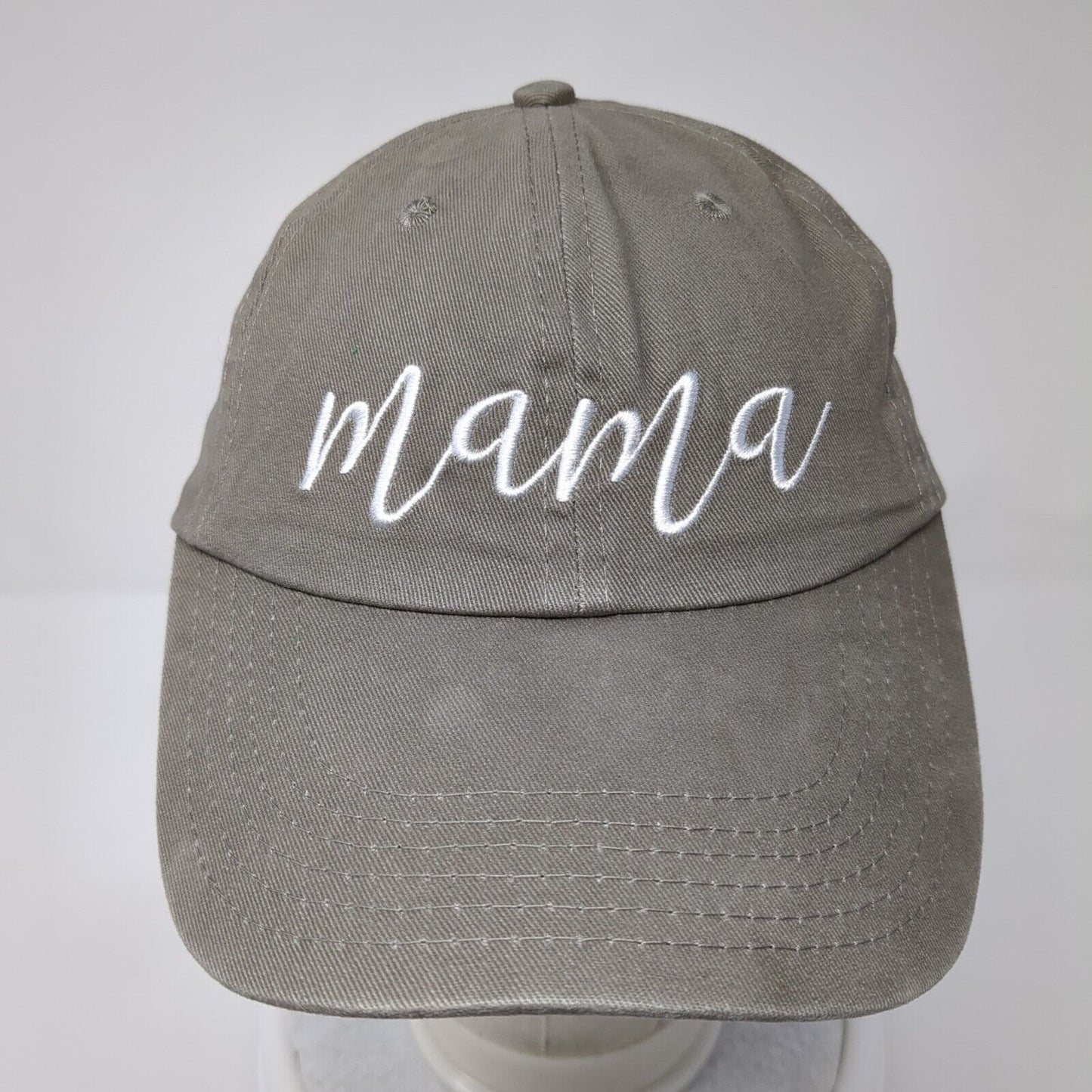 Mama Slideback Hat Brown One Size Adjustable 6 Panel The Belly Boxes