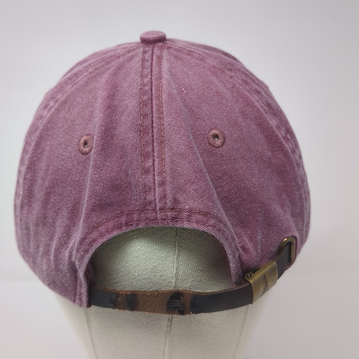 Dad's Weekend 2015 Slideback Hat Red One Size Leather Strap Adams