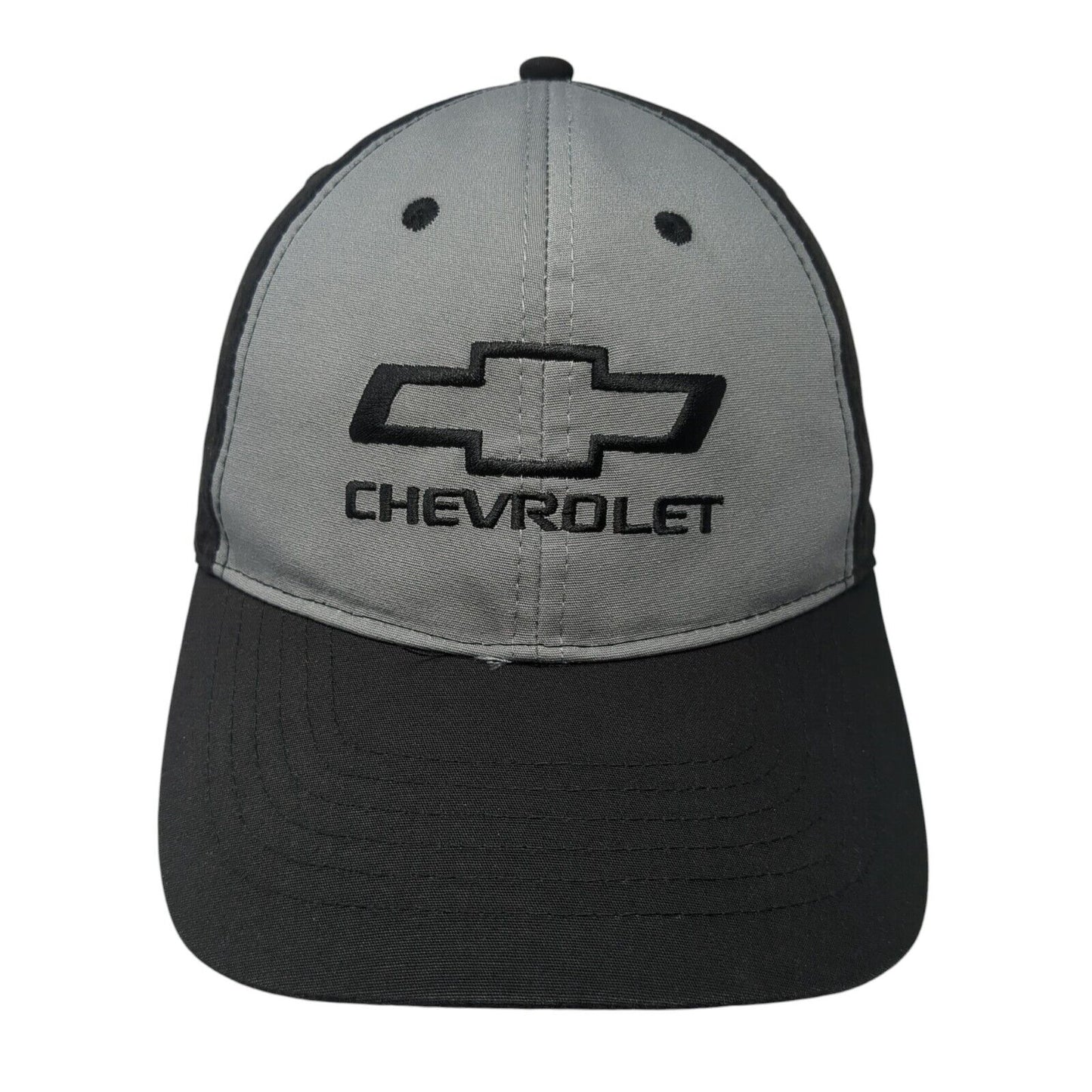 Chevrolet Strapback Baseball Cap Black One Size Adjustable Embroidered 6 Panel