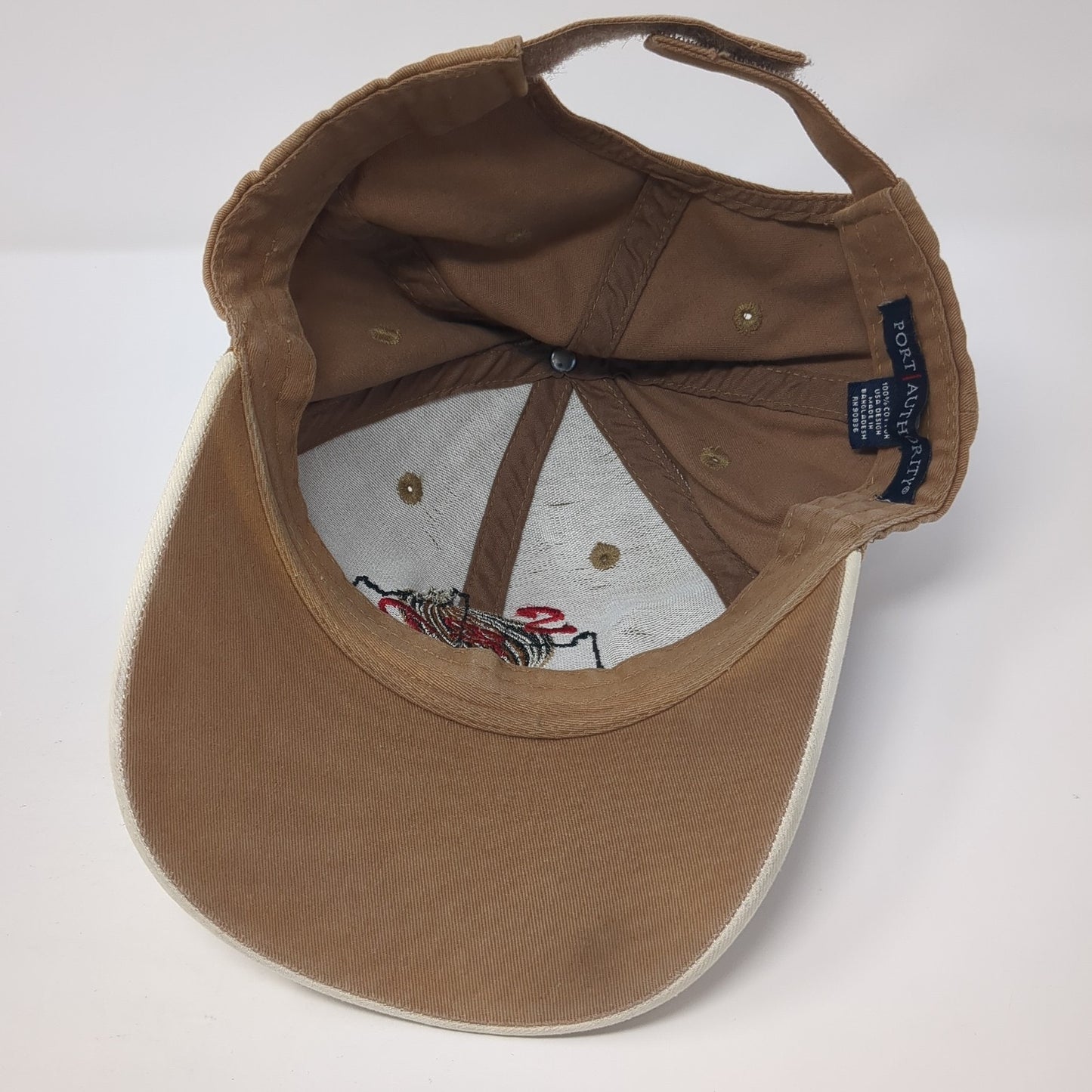 SRP Strapback Baseball Cap Brown One Size Adjustable Embroidered Port Authority