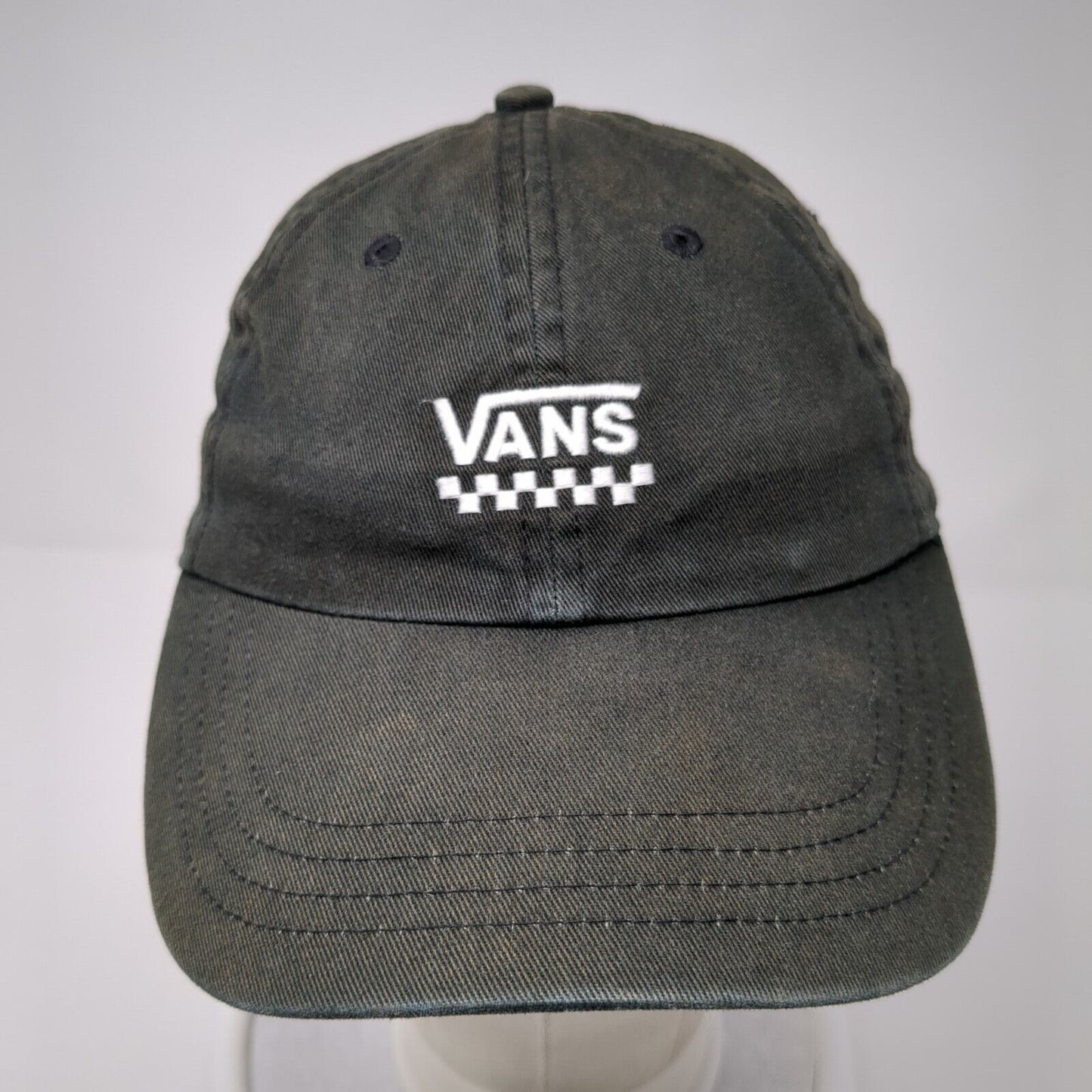 VANS Off The Wall Slideback Hat Black One Size Adjustable Embroidered 6 Panel