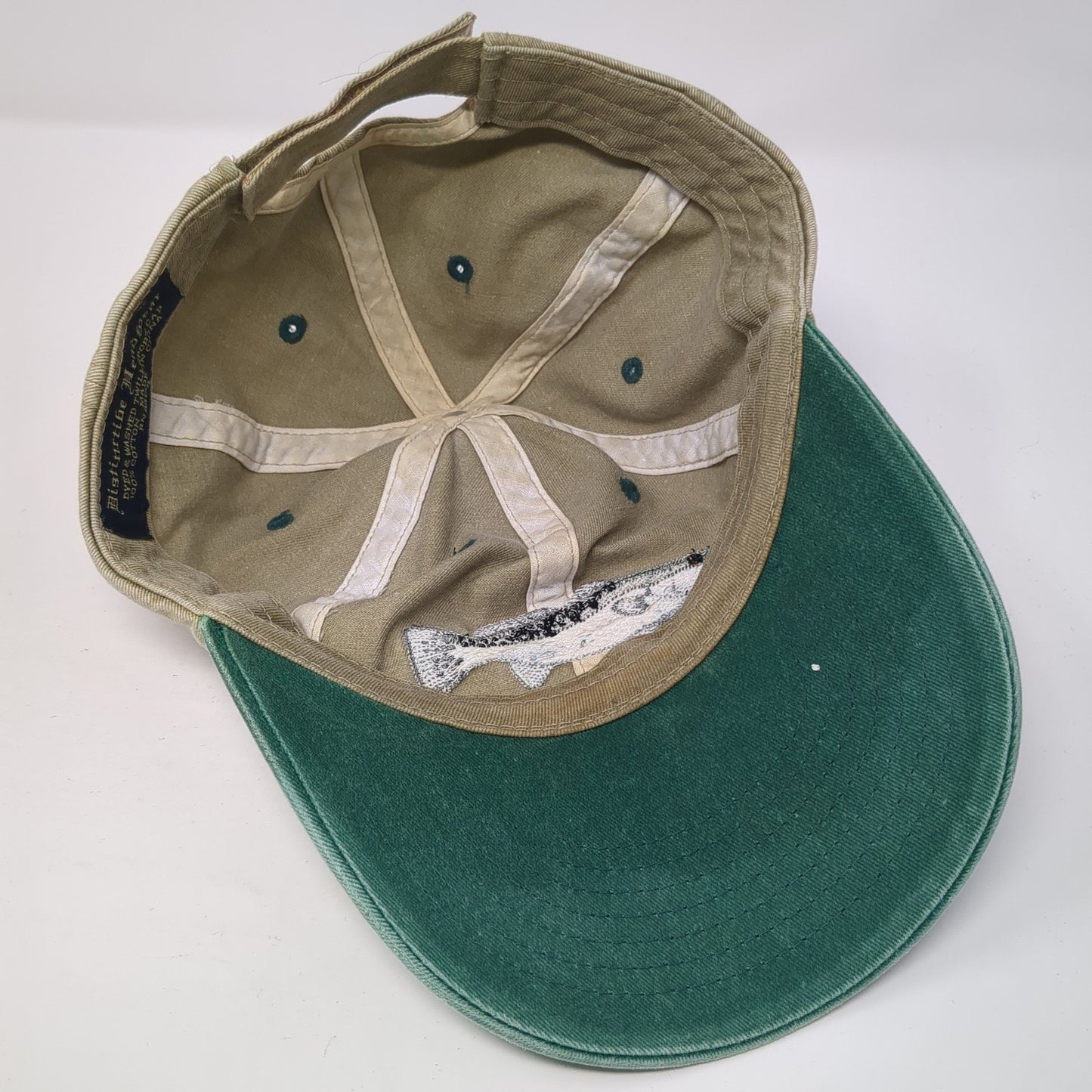 Fish Strapback Hat Multi One Size Embroidered Colorblock Outdoor 6 Panel