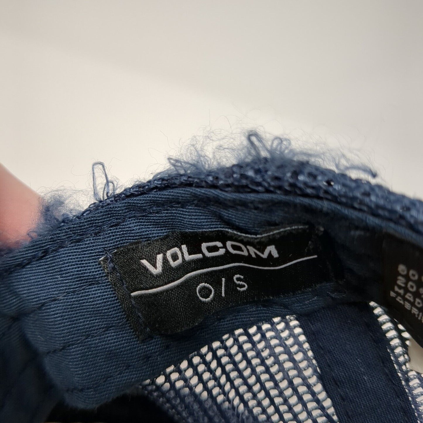 Volcom Snapback Trucker Hat Blue One Size Adjustable Mesh Back 6 Panel