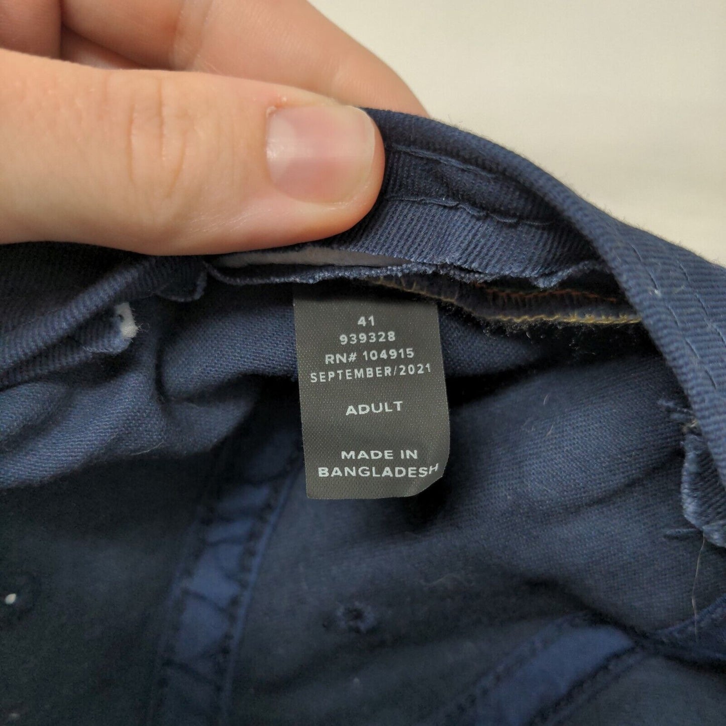 KDMC Strapback Hat Blue One Size Embroidered Adjustable Outdoor Cap