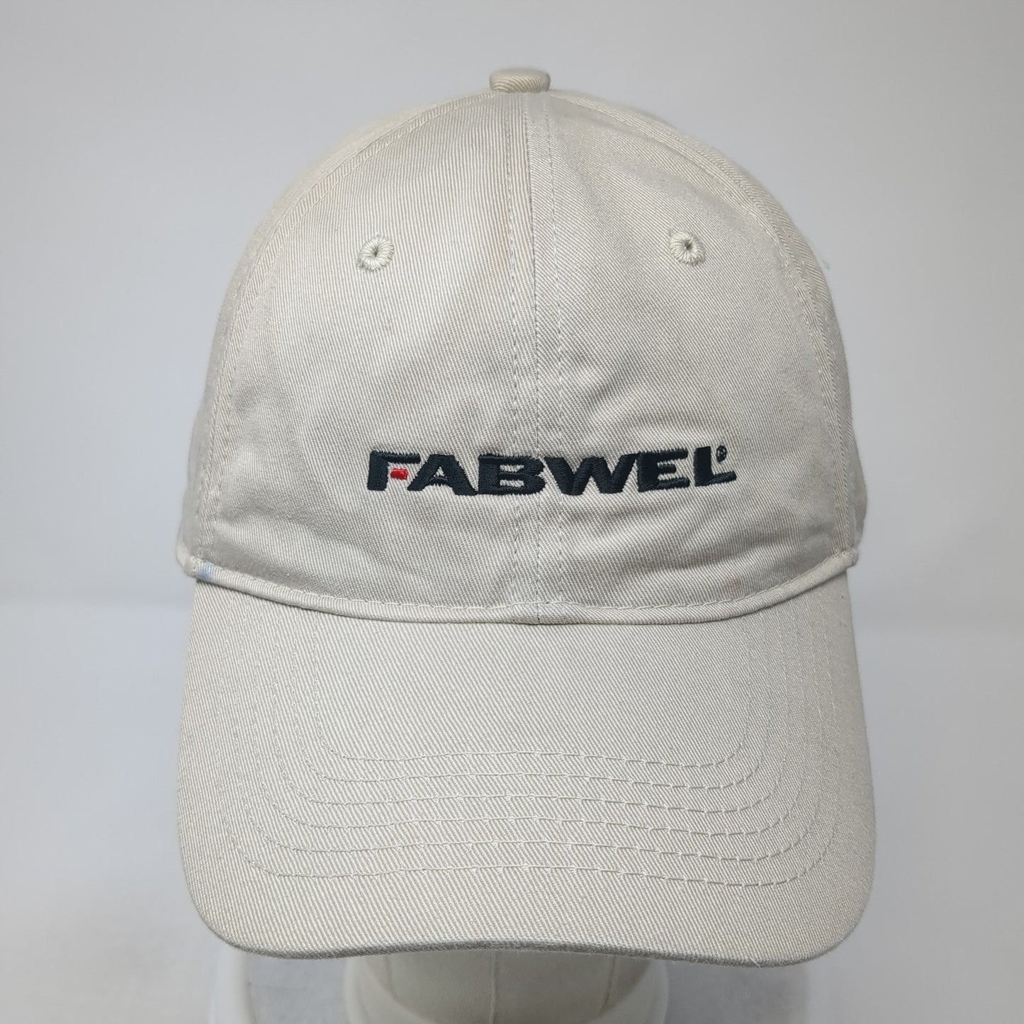 Fabwel Strapback Baseball Cap Beige OS Adjustable Embroidered Page & Tuttle