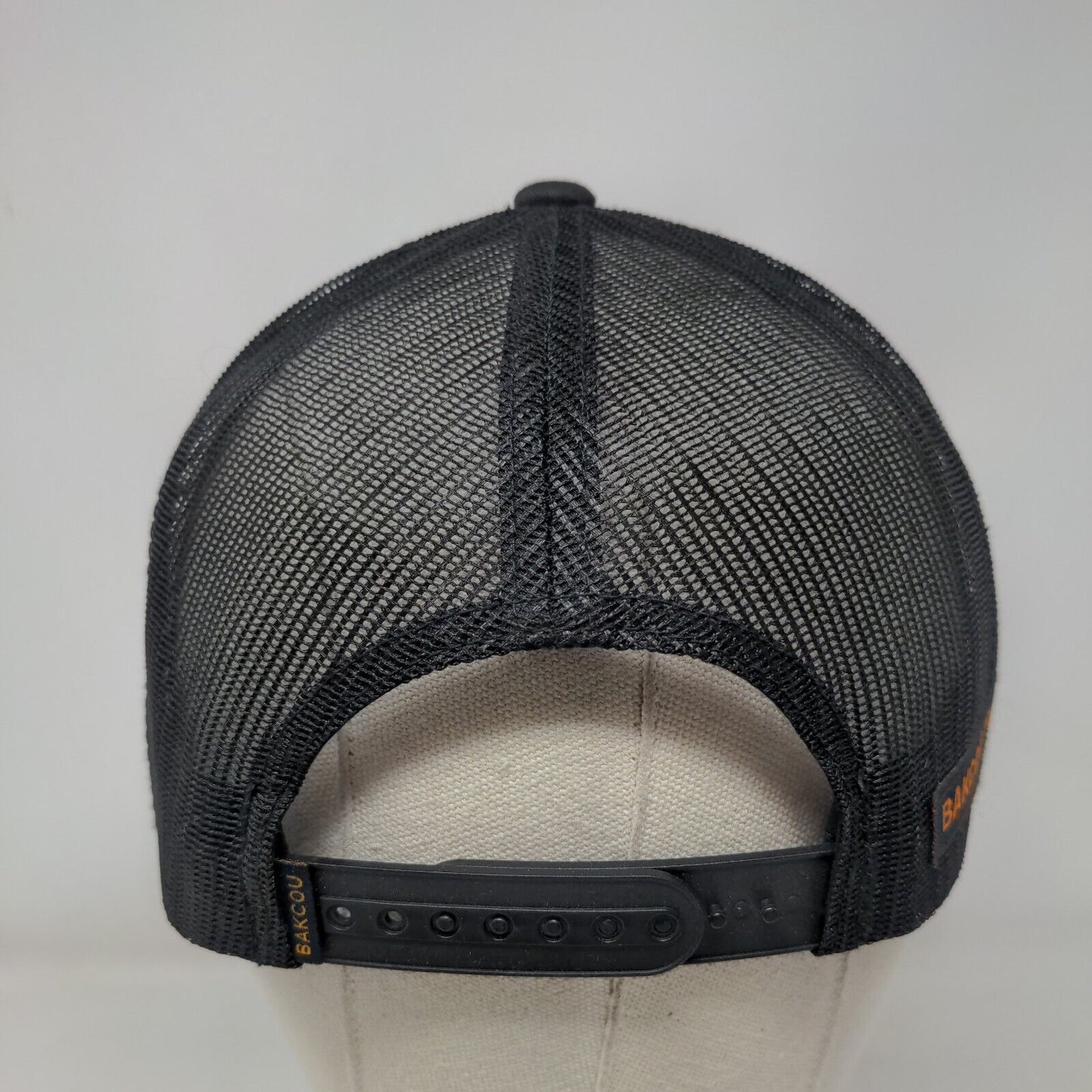 BAKCOU Tribe Member Snapback Trucker Hat Black One Size Adjustable Mesh Back