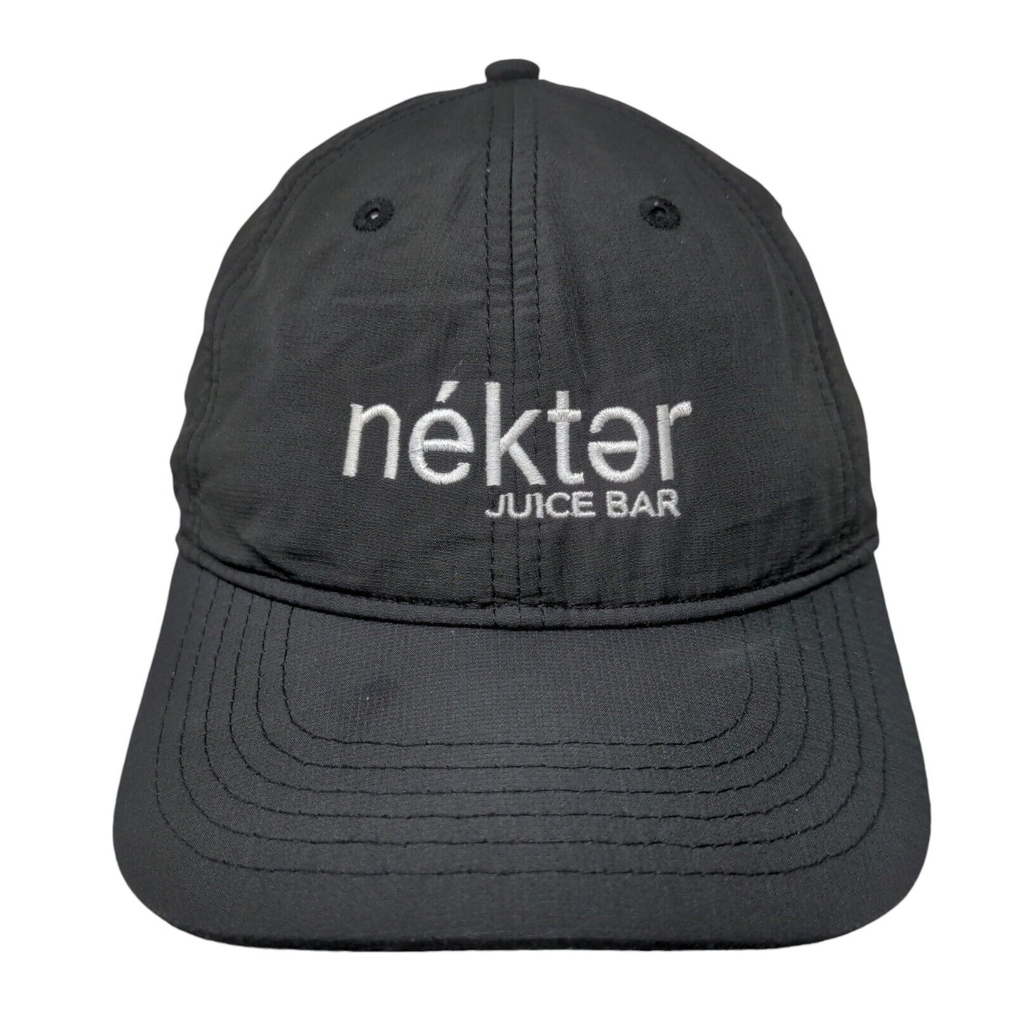 Nektar Juice Bar Strapback Hat Black OSFM Embroidered Outdoor Cap