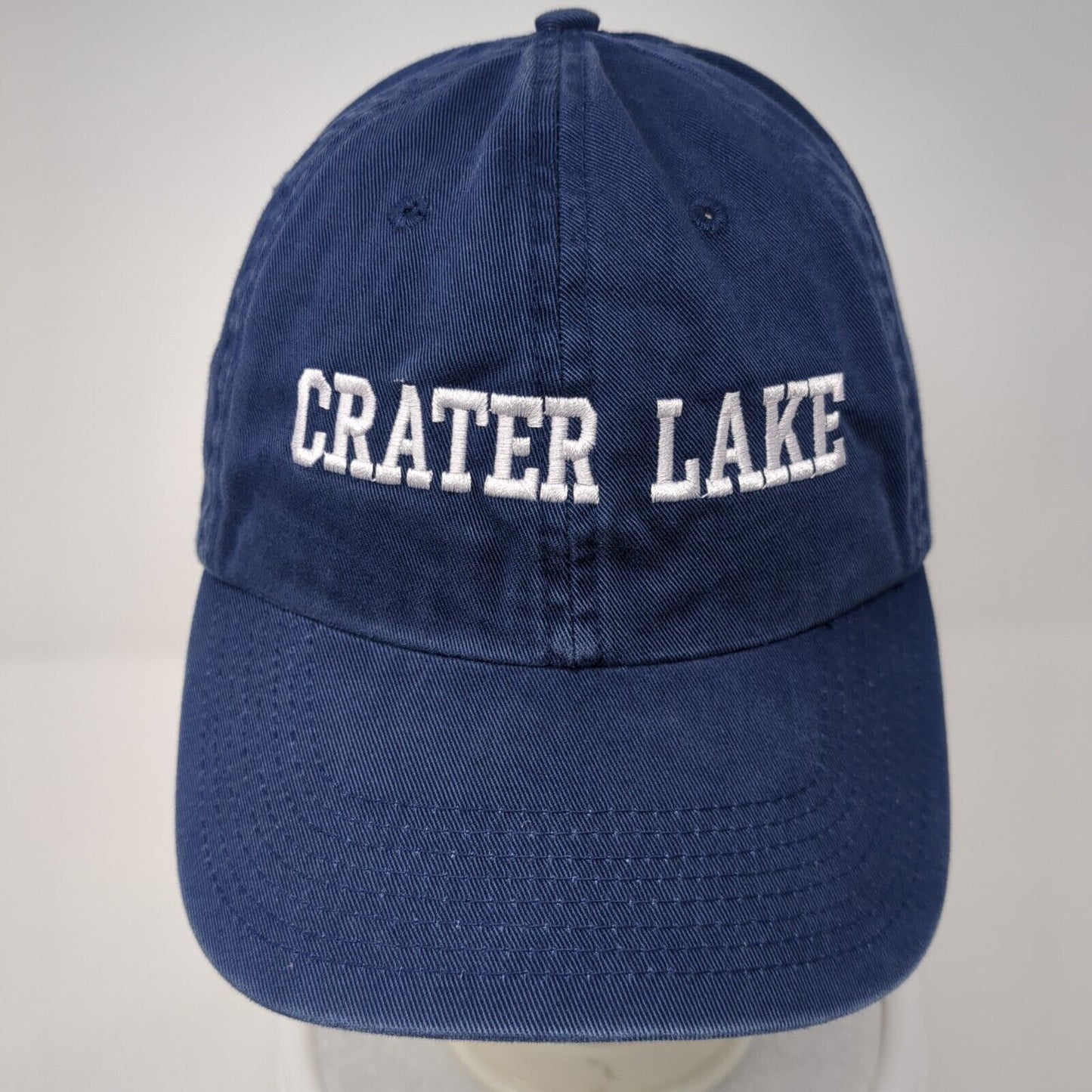 Crater Lake Slideback Hat Blue One Size Adjustable Solid Fahrenheit