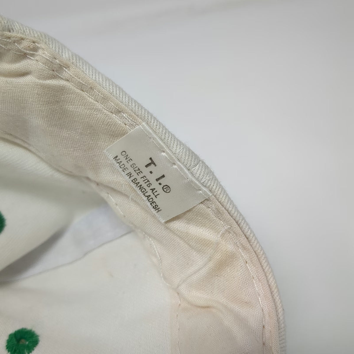 T.I. 5 Panel White Green One Size Snapback Hat Carteret Elks Lodge 2235 BPOE