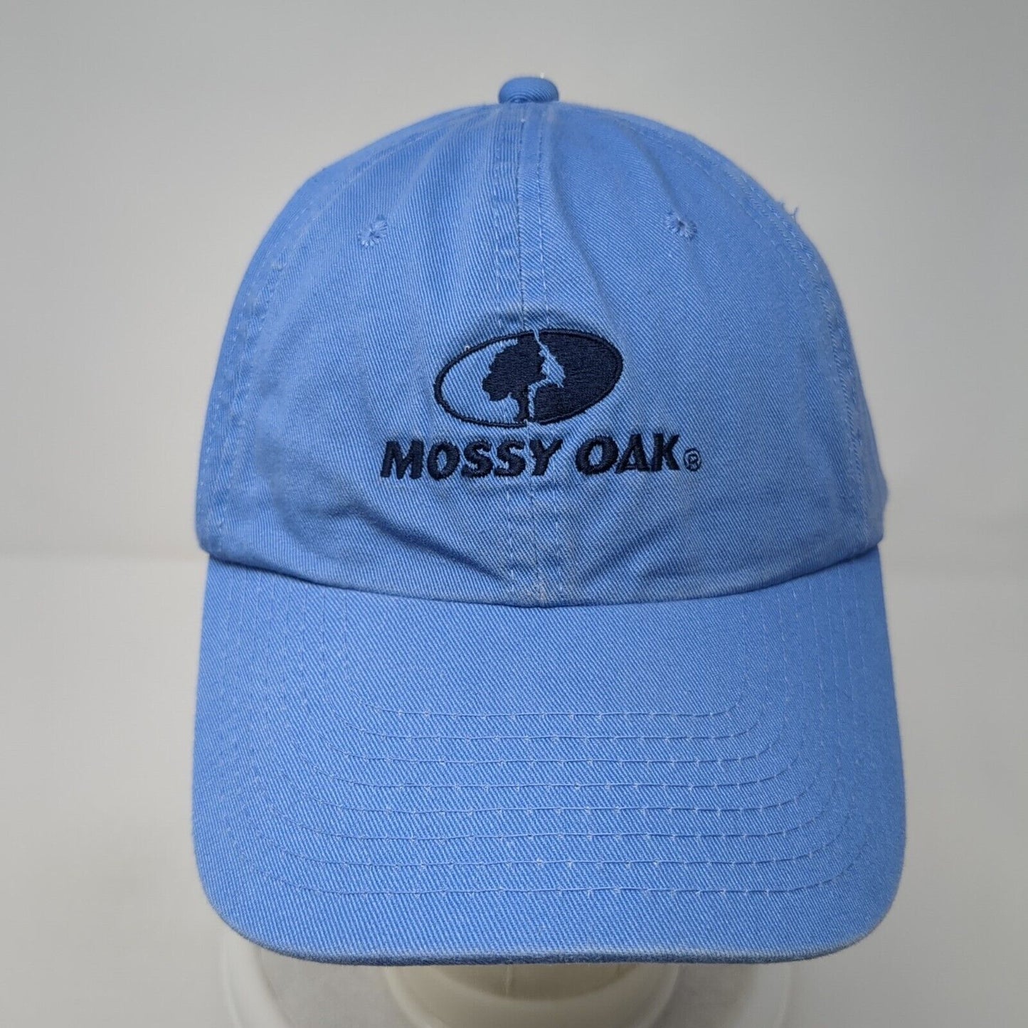 Mossy Oak Slideback Hat Blue One Size Adjustable Embroidered
