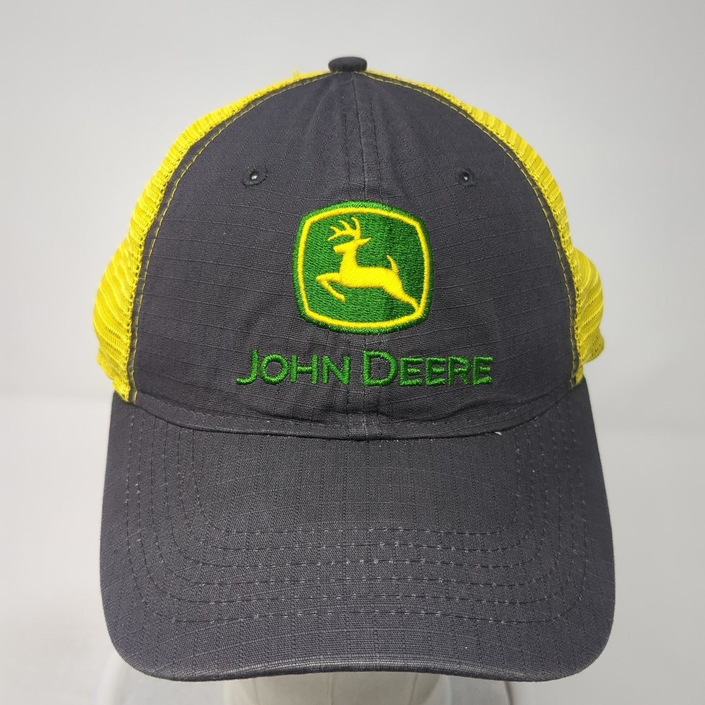 John Deere Trucker Hat Multicolor One Size Adjustable Embroidered Mesh Back