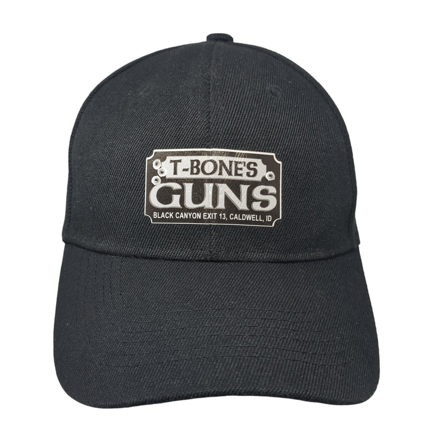 T-Bones Guns Black Canyon Exit 13 Strapback Baseball Cap Black OS Adjustable