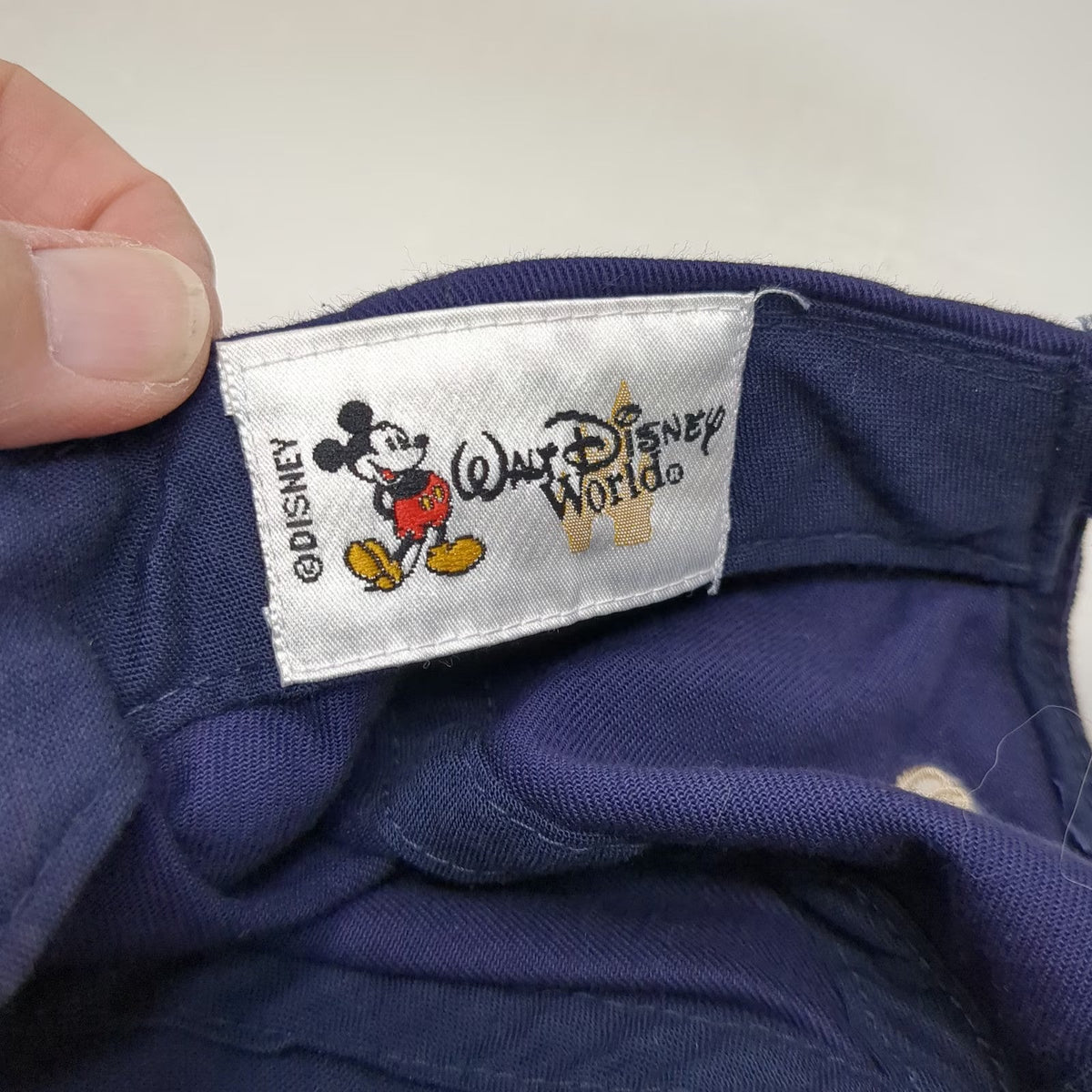 Disney Mickey Mouse Walt Disney World M Letter Baseball Cap Blue One Size Hat