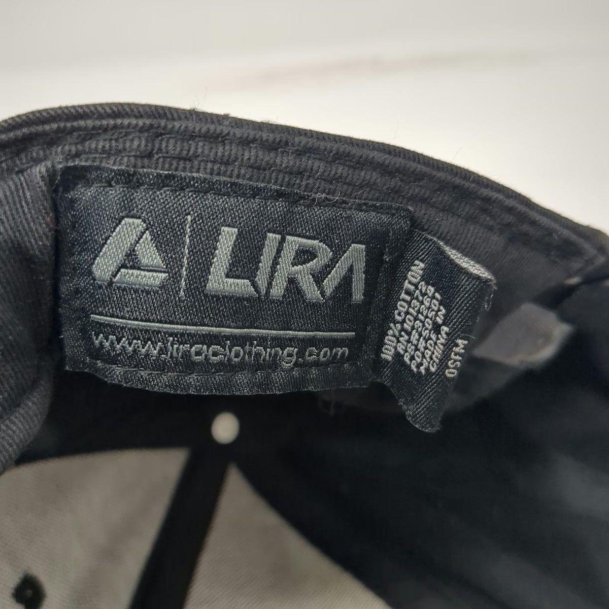 Lira Snapback Black One Size Floral Brim Diamond Patch Graphic Adjustable Hat