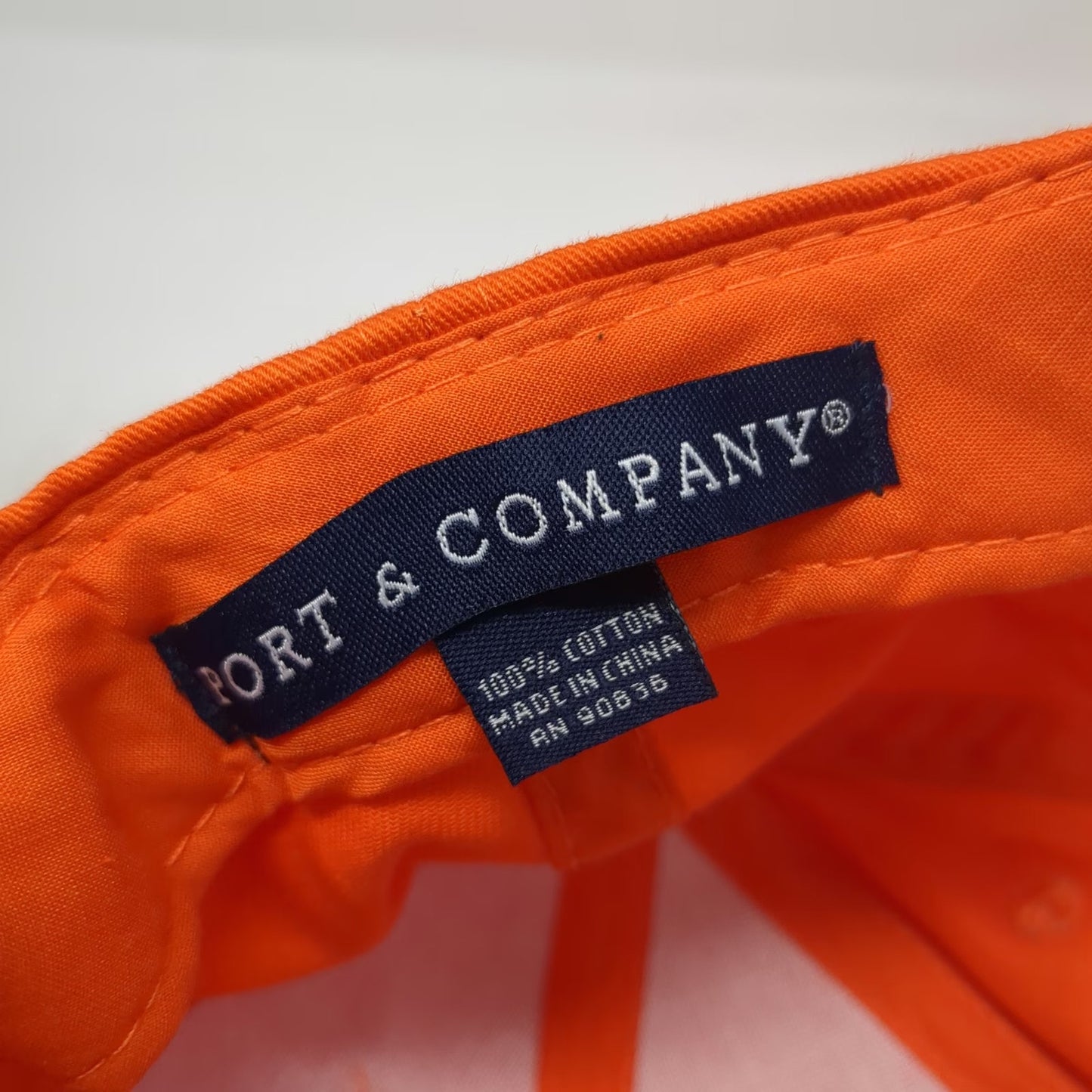 Port & Company Building Evacuation Team Orange Baseball Cap One Size Hat Strap