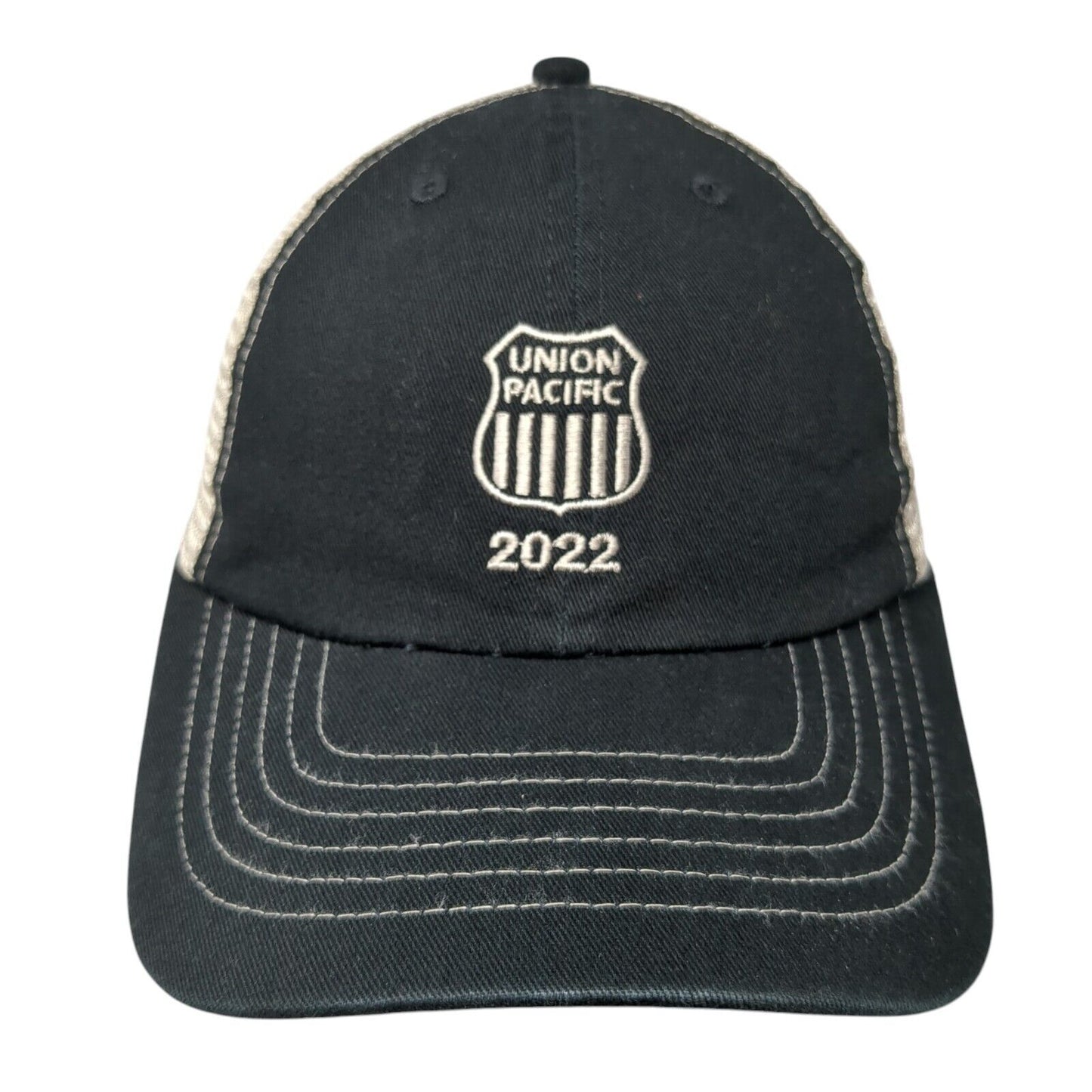 Union Pacific 2022 Slideback Trucker Hat Black OS Adjustable Mesh Back Sportsman