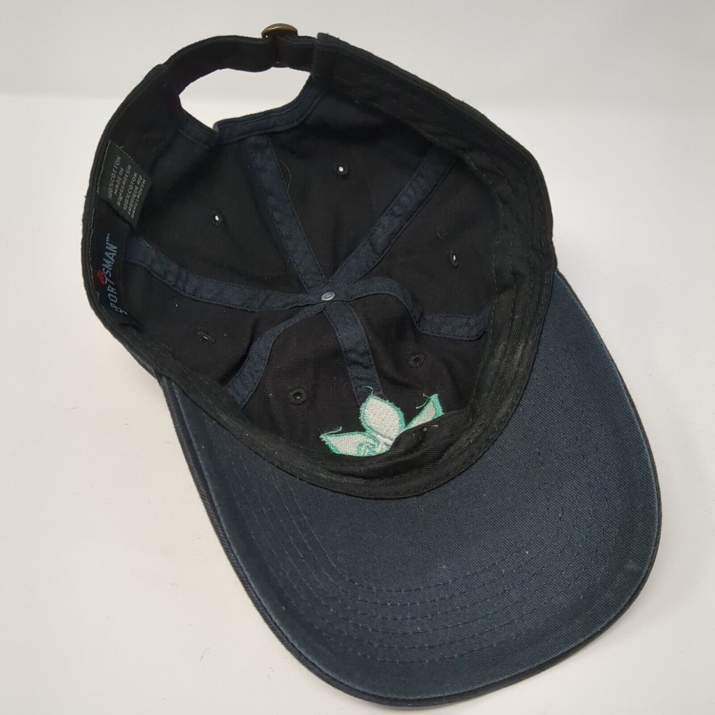 O.P.M.S. Slideback Hat Black One Size Adjustable Embroidered Sportsman